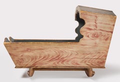 Rare Connecticut Queen Anne Painted Cradle