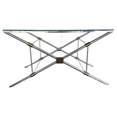Rare X-leg Console Sofa Table by John Vesey