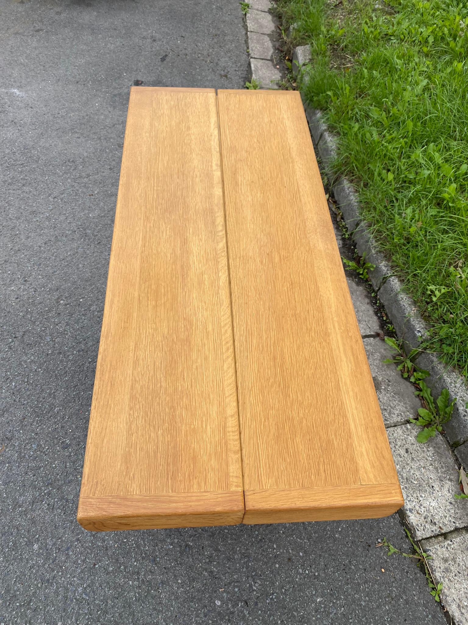 Rara consola-mesa de Guillerme et Chambron Edition Votre Maison, hacia 1970 en Bueno estado para la venta en Saint-Ouen, FR