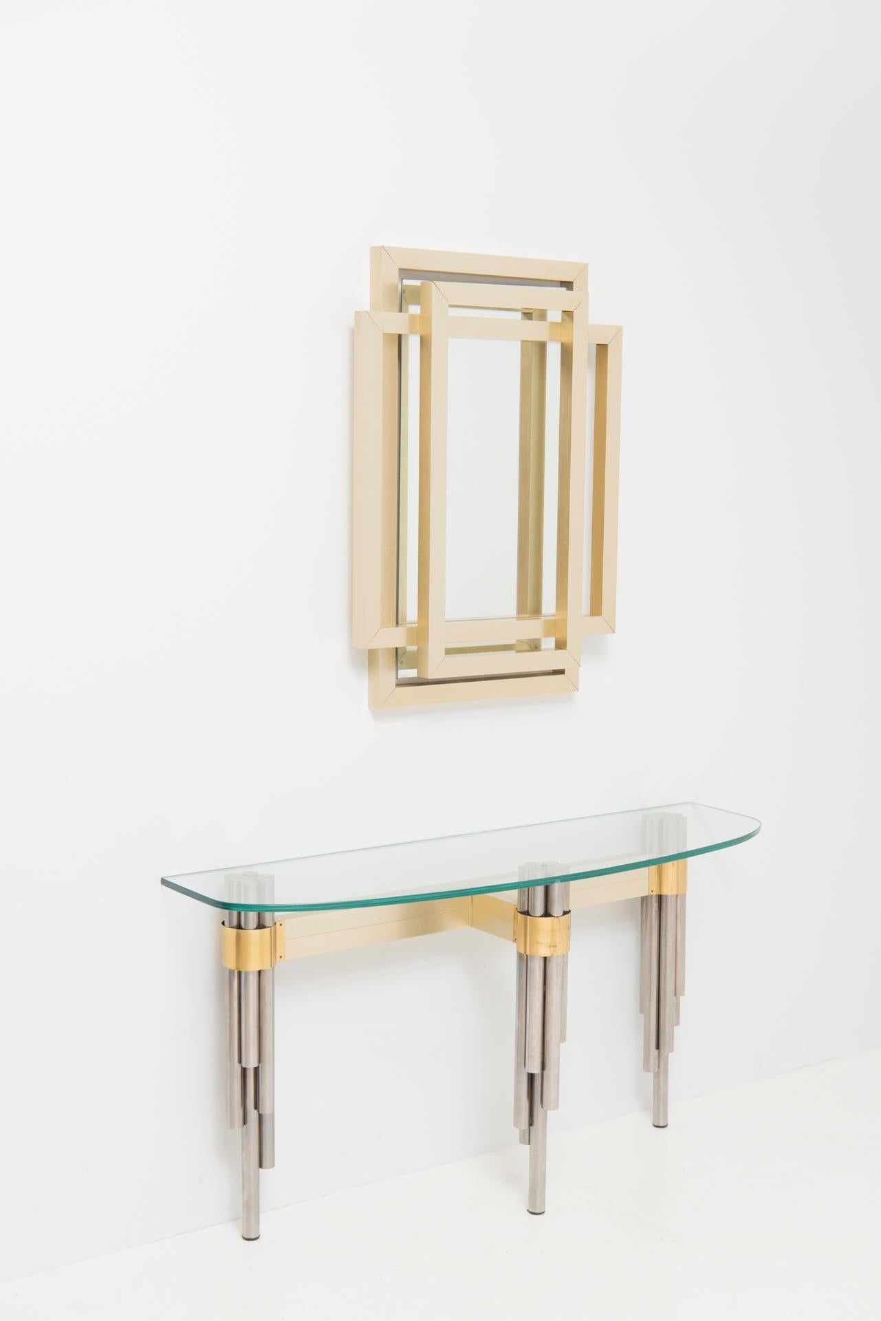 Belgian Rare console table - Philippe Jean For Sale