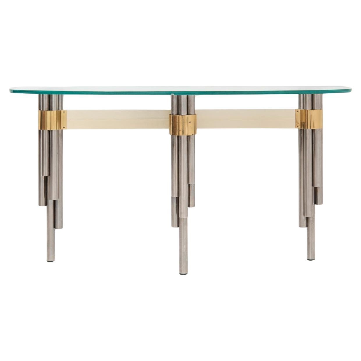 Rare console table - Philippe Jean For Sale