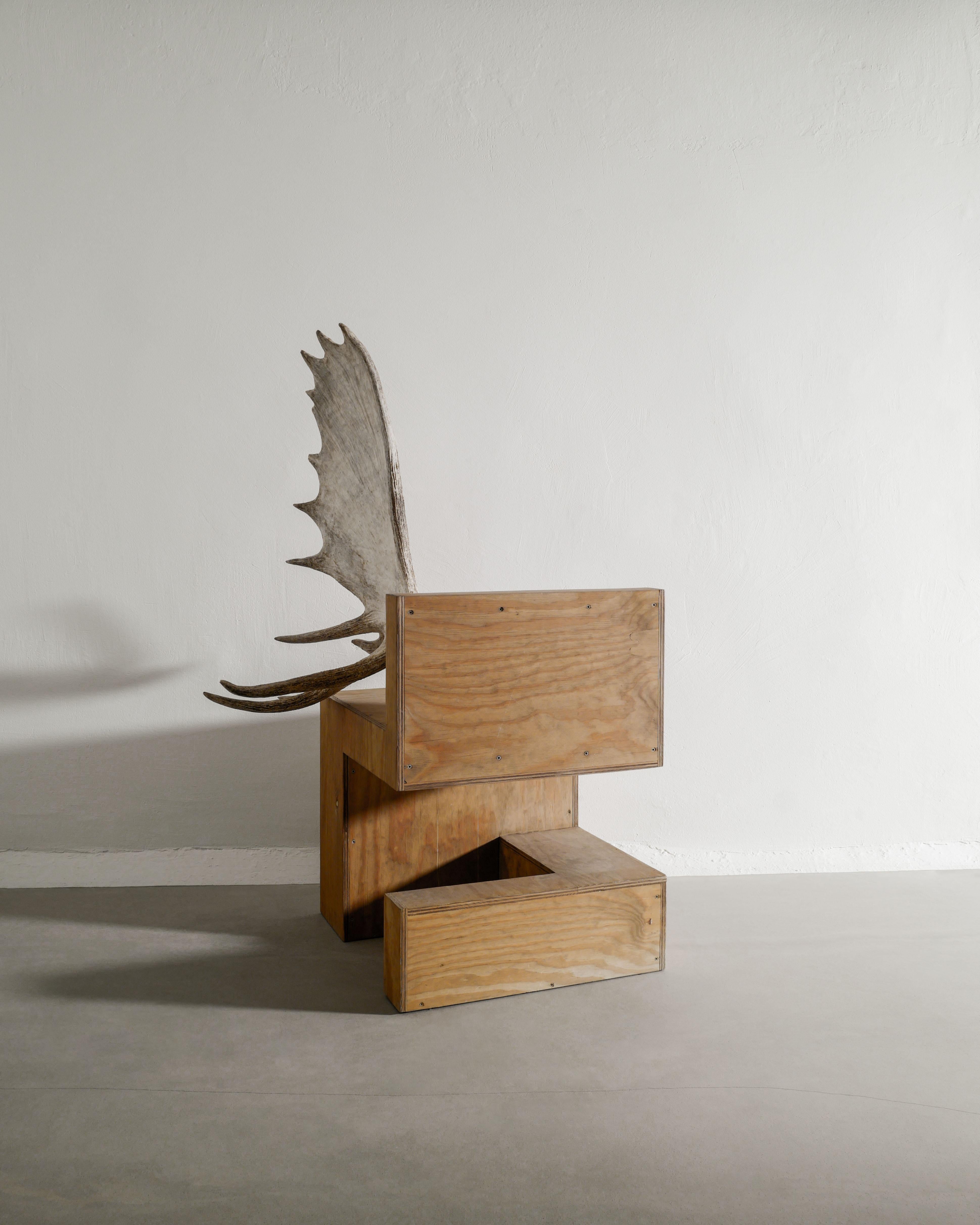 French Rare Contemporary Wooden 