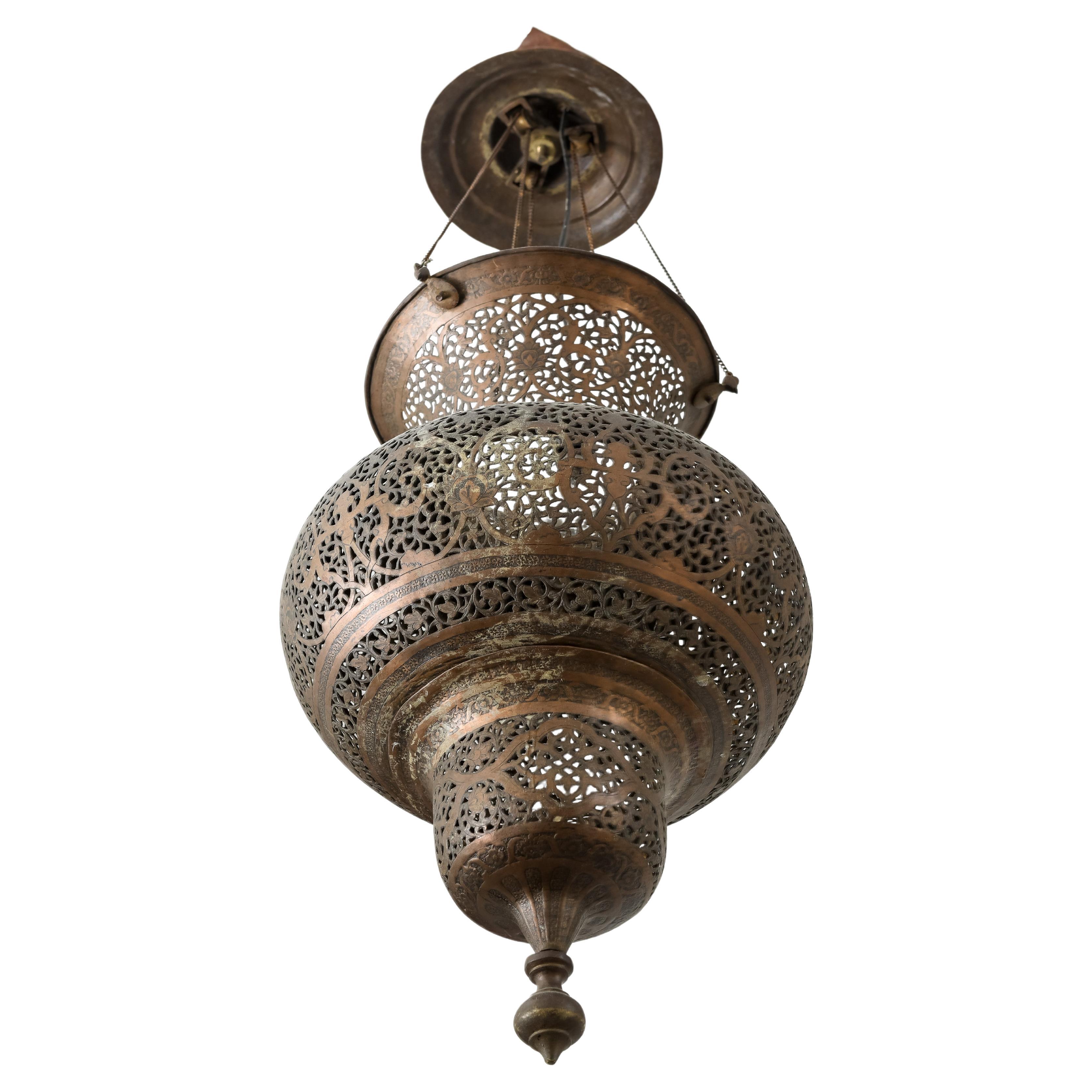 Moorish MOORISH Mosque Chandelier For Sale