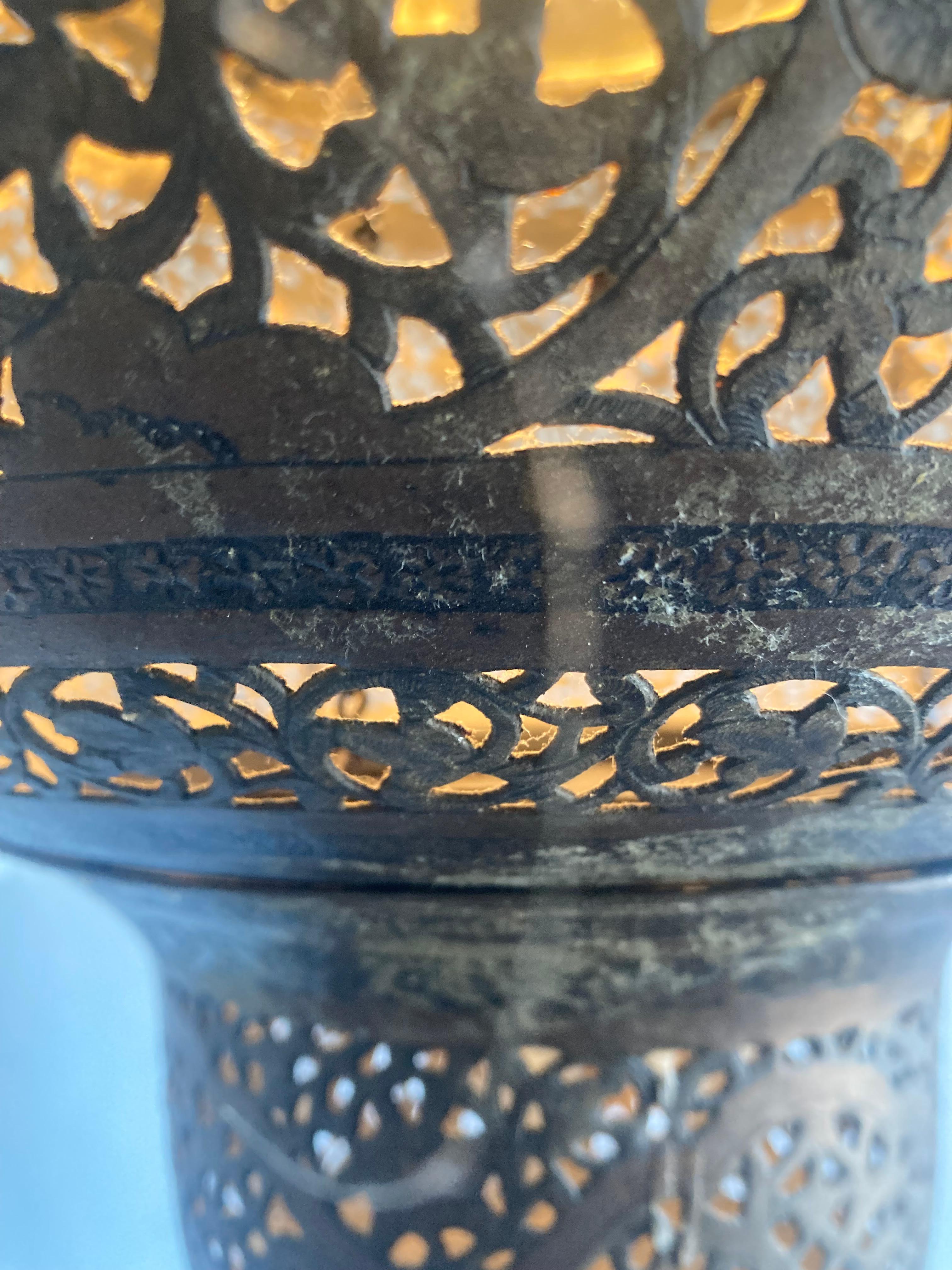 MOORISH Mosque Chandelier In Good Condition For Sale In Jersey City, NJ