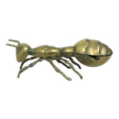 Rare Copper Plated Ant Insect Ashtray Trinket Figurine 19cm