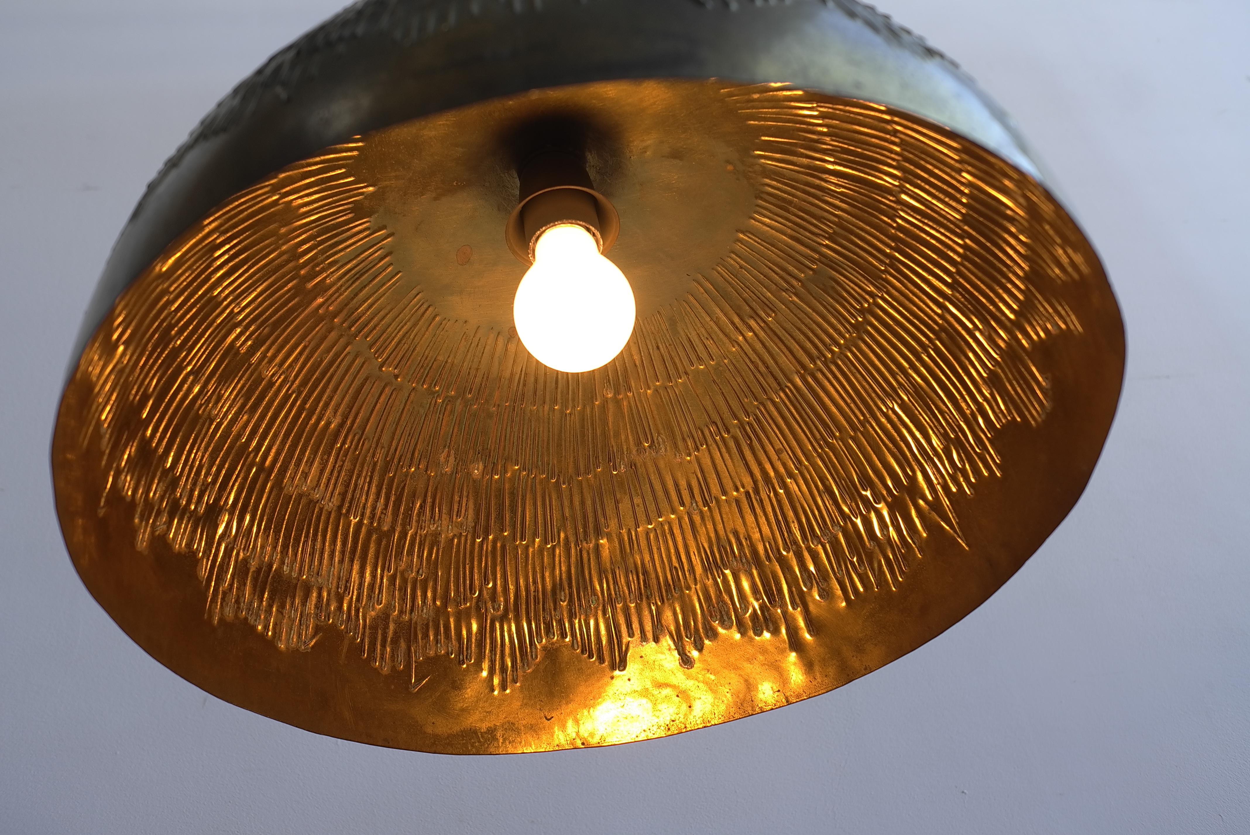 Svend Aage Holm Sorensen Pendant Lamp in Copper for Holm Sorensen and Company In Good Condition For Sale In Den Haag, NL