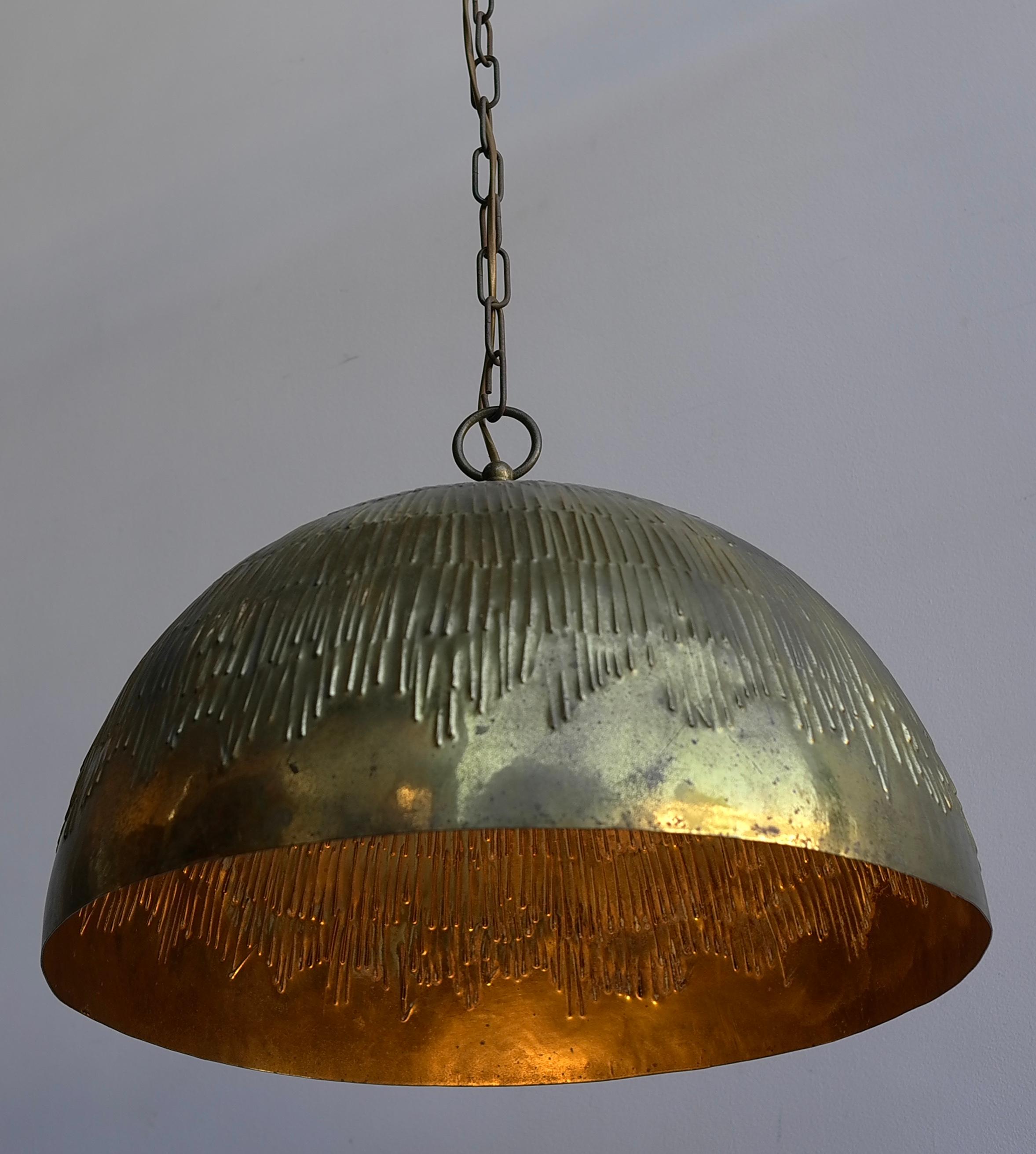 Mid-Century Modern Svend Aage Holm Sorensen Pendant Lamp in Copper for Holm Sorensen and Company For Sale