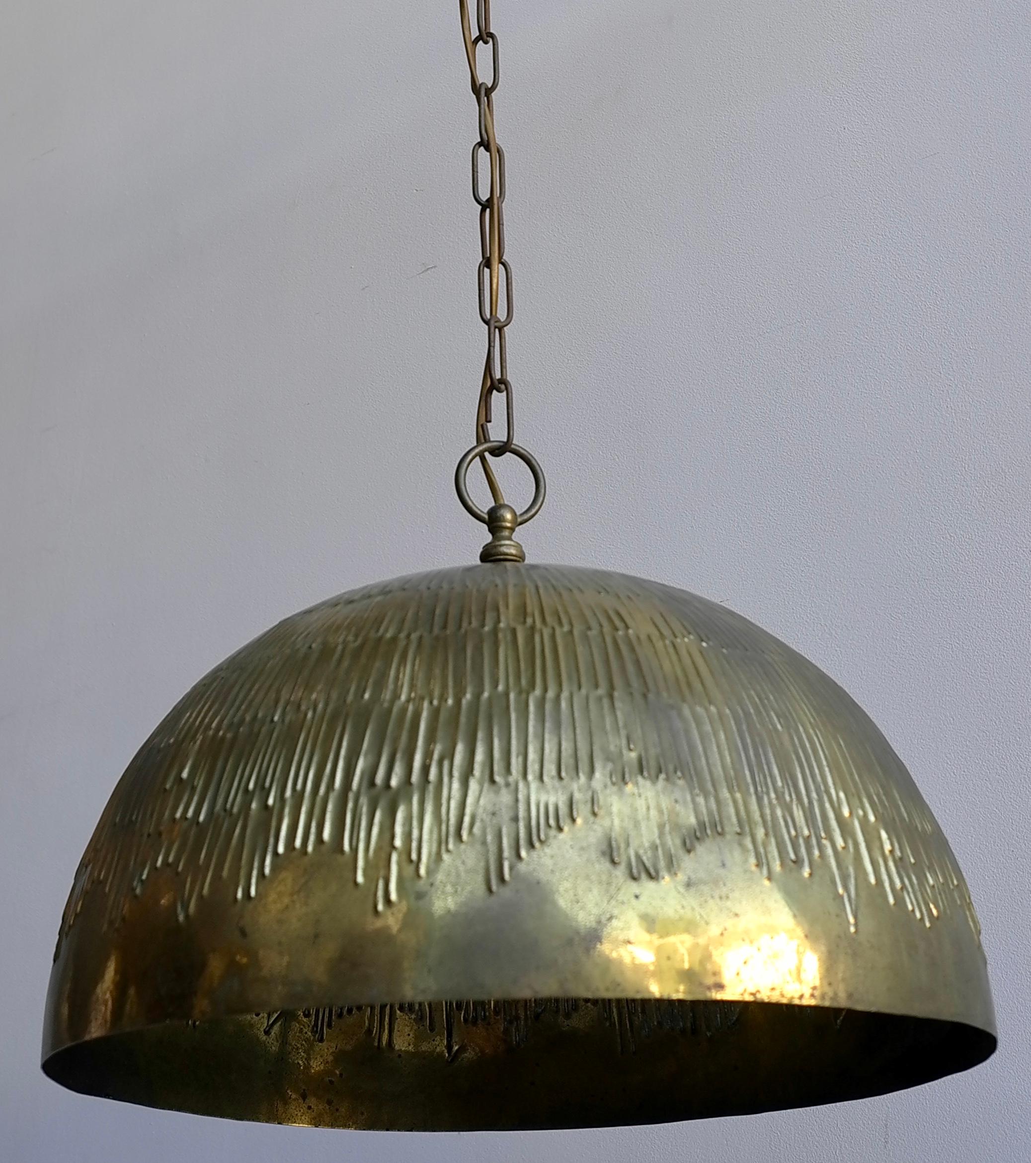 Mid-20th Century Svend Aage Holm Sorensen Pendant Lamp in Copper for Holm Sorensen and Company For Sale