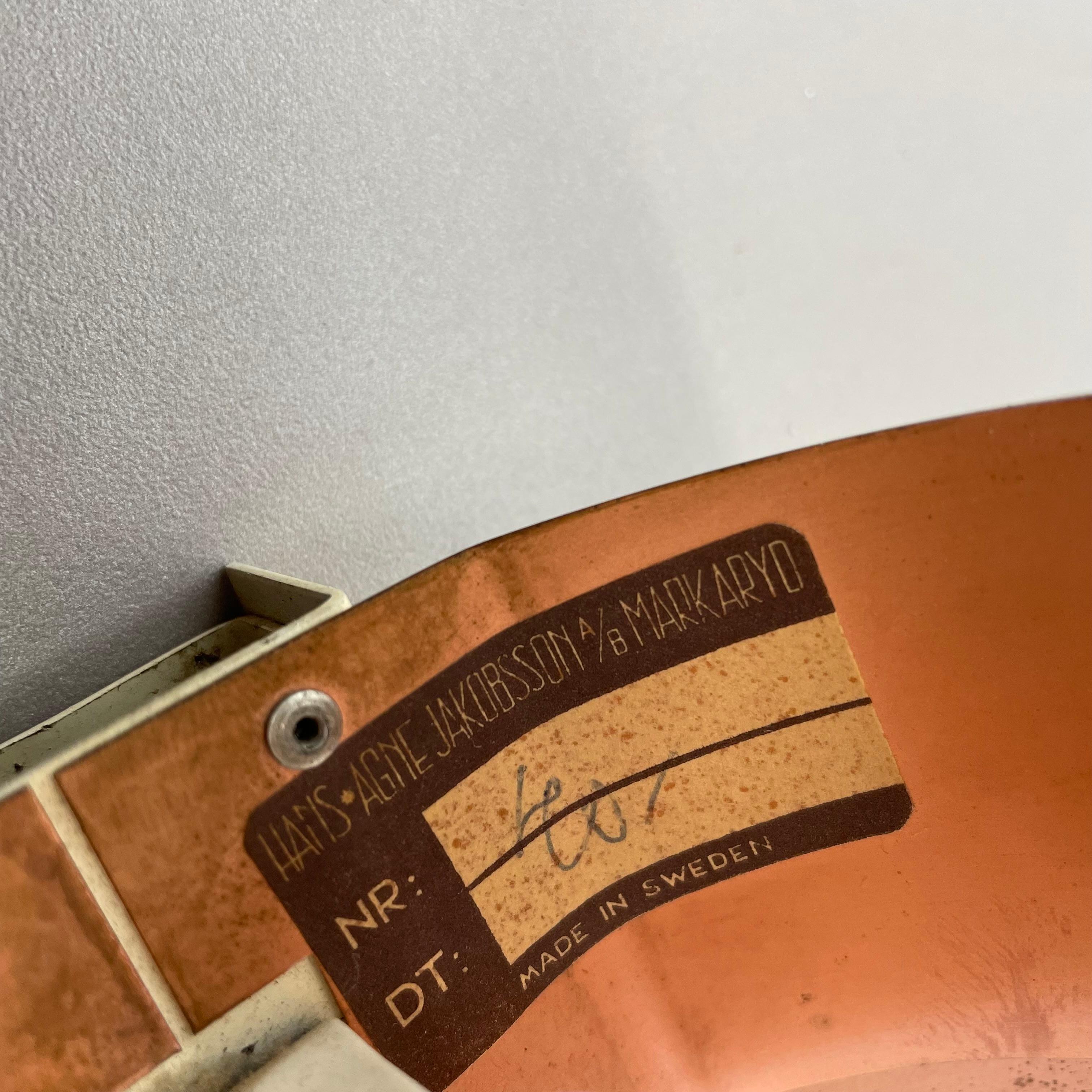 rare applique in rame di Hans-Agne Jakobsson Markaryd, Svezia, 1960 in vendita 4