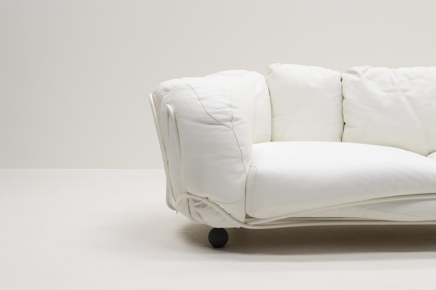 Contemporary Rare Corbeille lounge sofa by Francesco Binfaré for Edra, Italy. For Sale