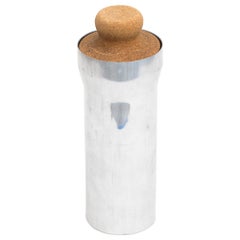 Vintage Rare Cork and Aluminum Cocktail Shaker
