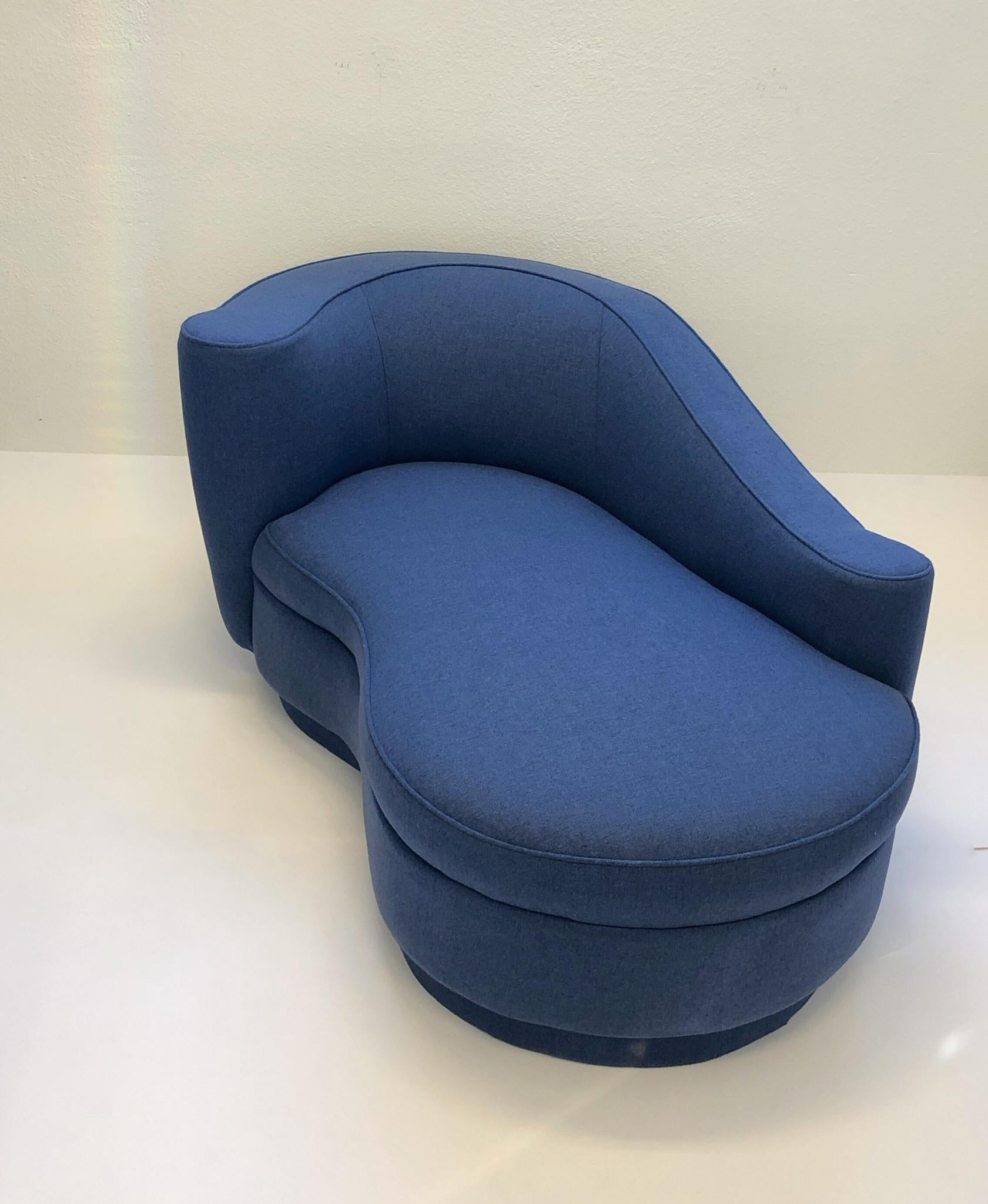 Fabric Corkscrew Chaise Lounge