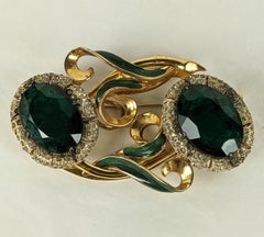 Seltene Coro Sterling Vermeil Lilie Duette