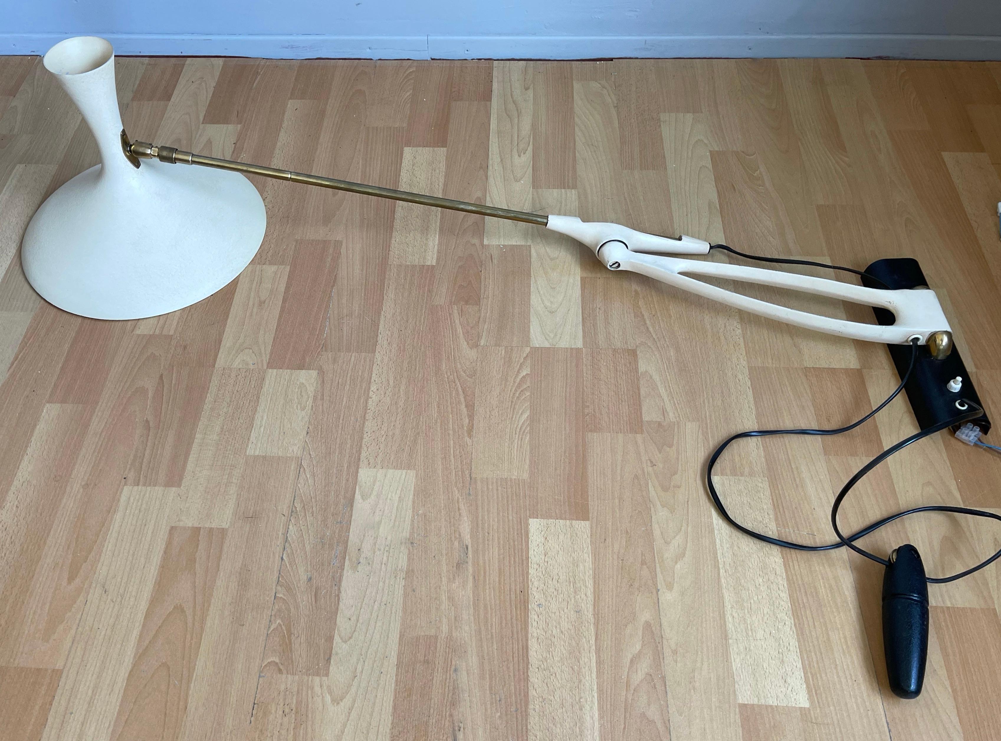 Rare Cosack Louis Kalff Royal Telescope Articulating Wall Light, Germany, 1950s In Good Condition For Sale In Lisse, NL