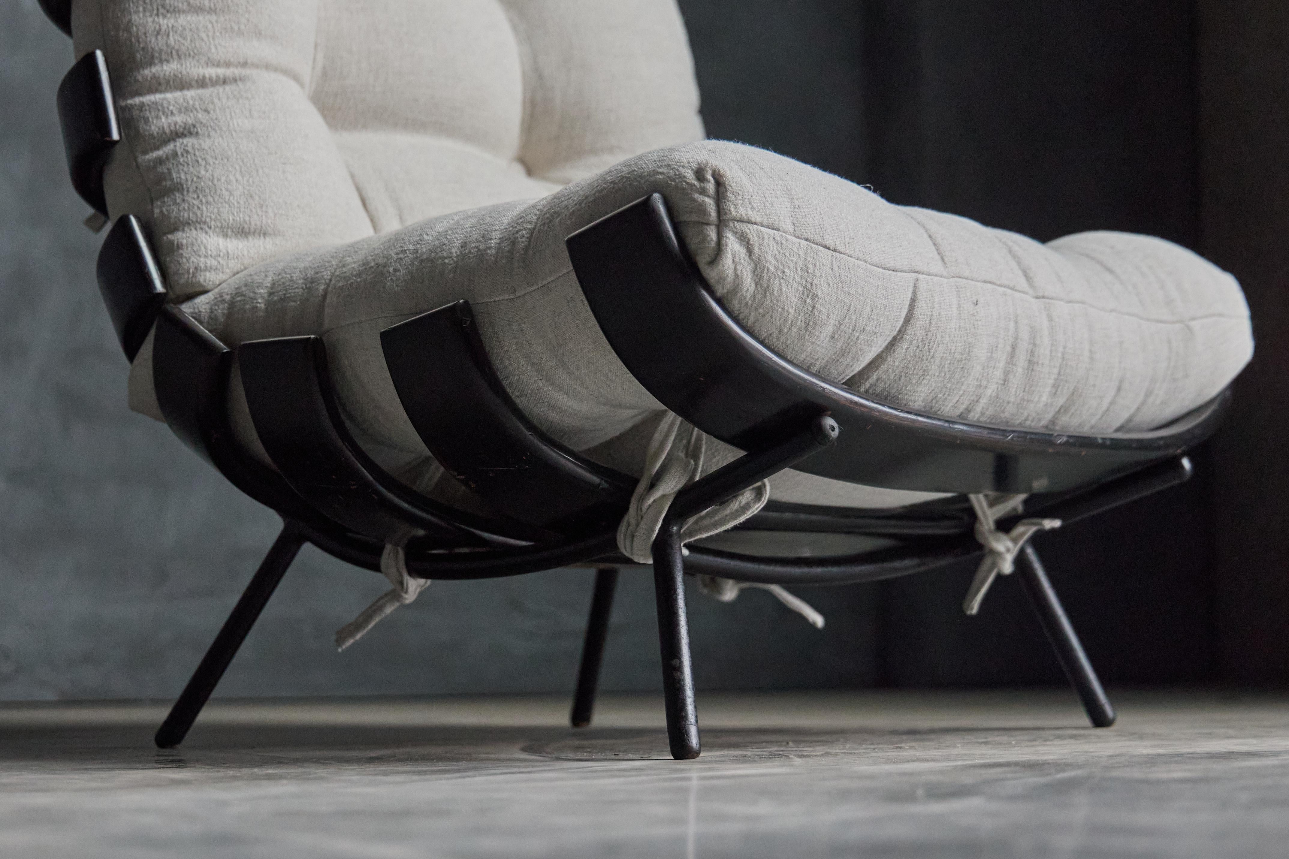Rare 'Costela' Lounge Chairs by Martin Eisler and Carlo Hauner, Brazil, 1954 For Sale 3