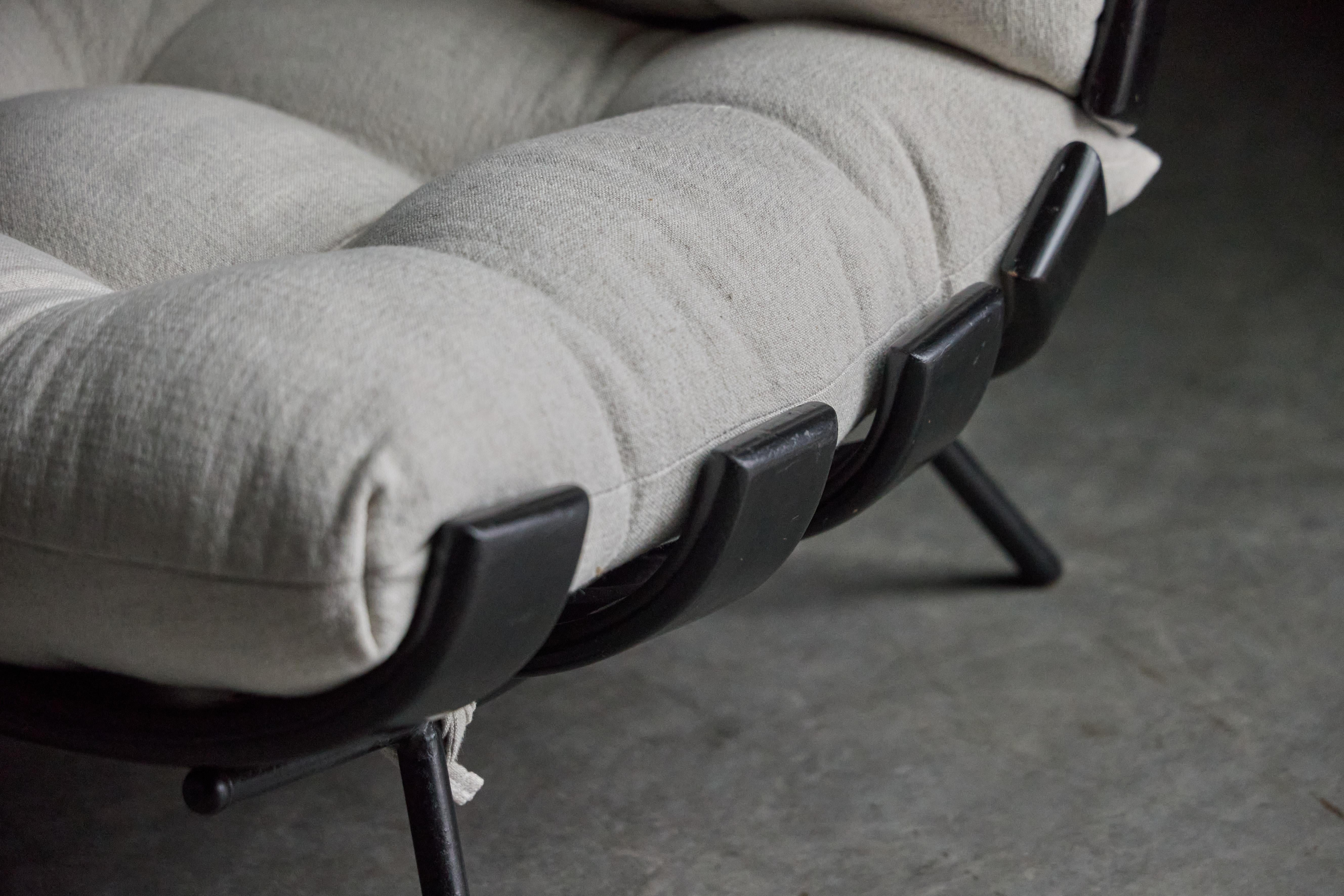 Mid-20th Century Rare 'Costela' Lounge Chairs by Martin Eisler and Carlo Hauner, Brazil, 1954 For Sale
