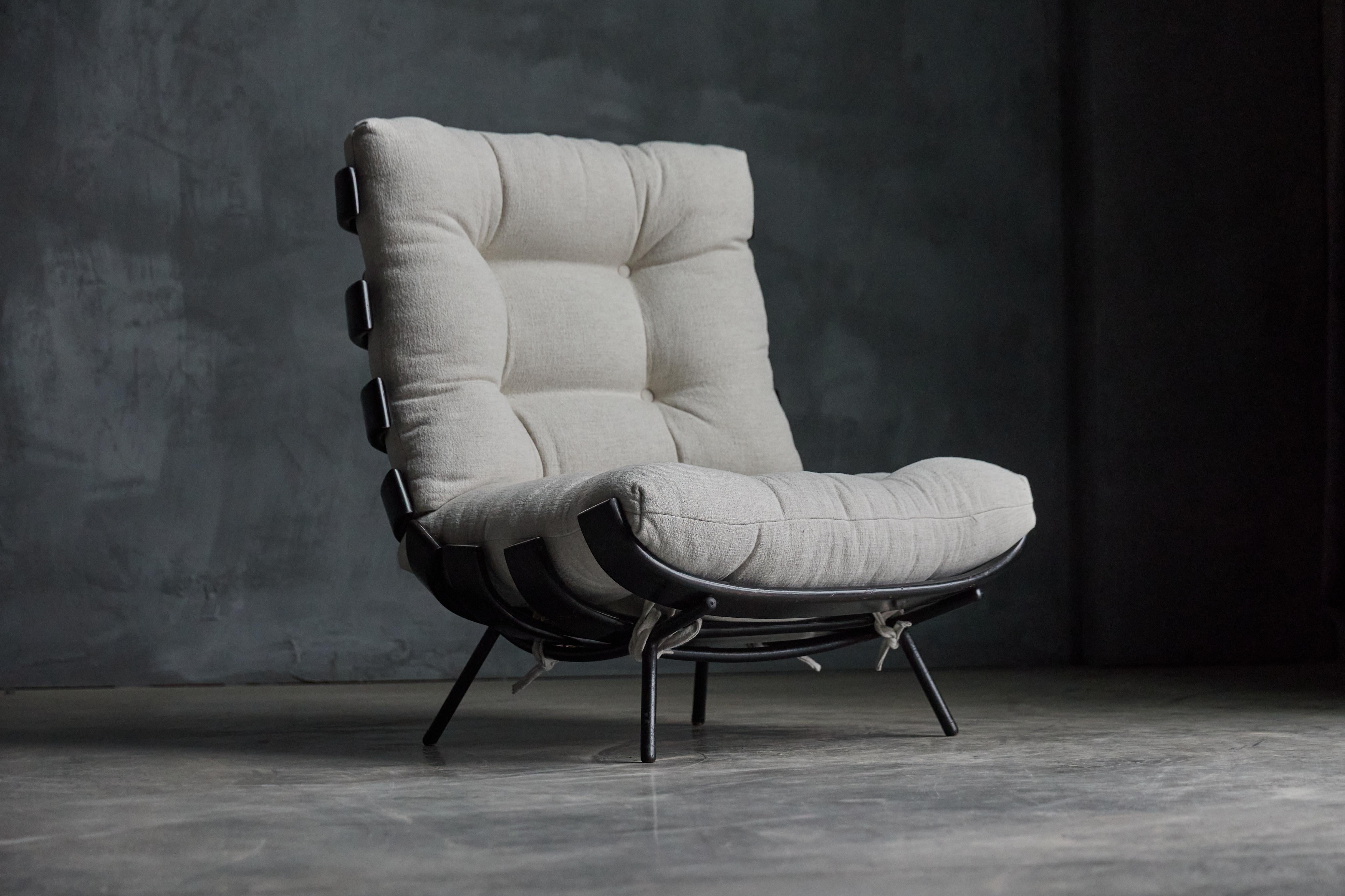 Rare 'Costela' Lounge Chairs by Martin Eisler and Carlo Hauner, Brazil, 1954 For Sale 2