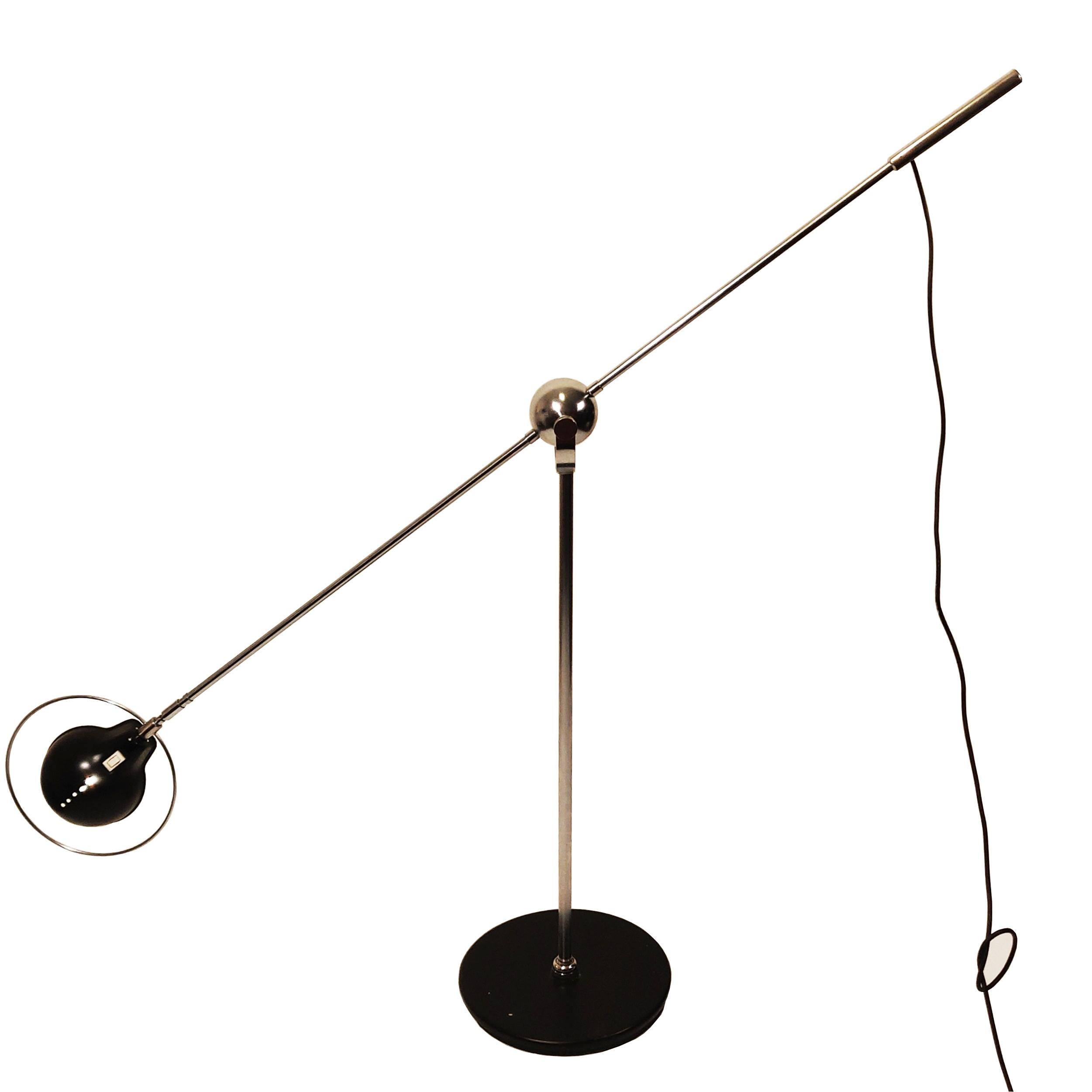 Mid-Century Modern Rare Counter Balance Large Floor Lamp, 1960s For Sale