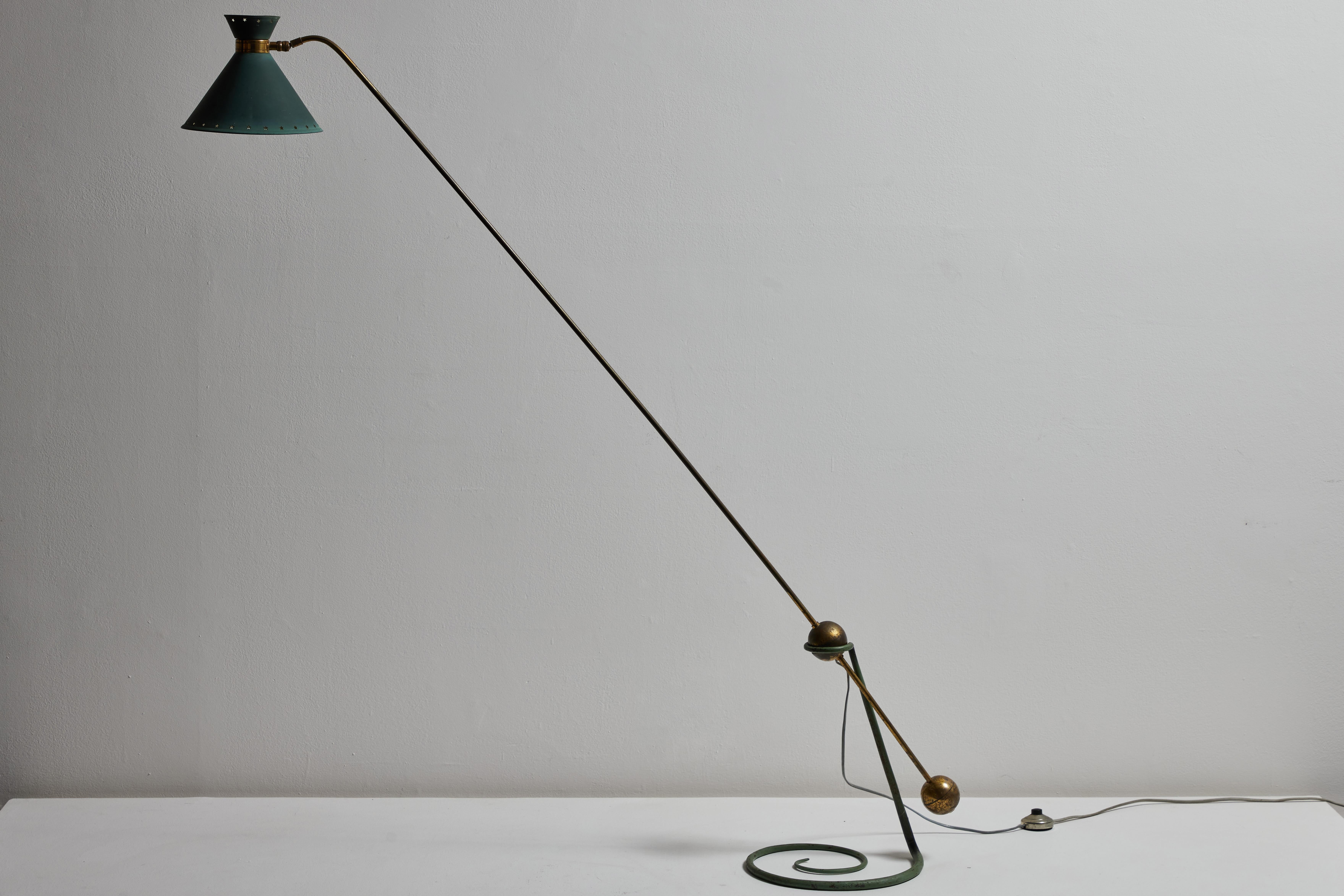 Rare Counterbalance Floor Lamp by Arlus 1