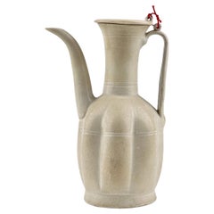 Rare Cream Glazed Ding yao Ewer and Cover, Song Dynasty (960~1279)