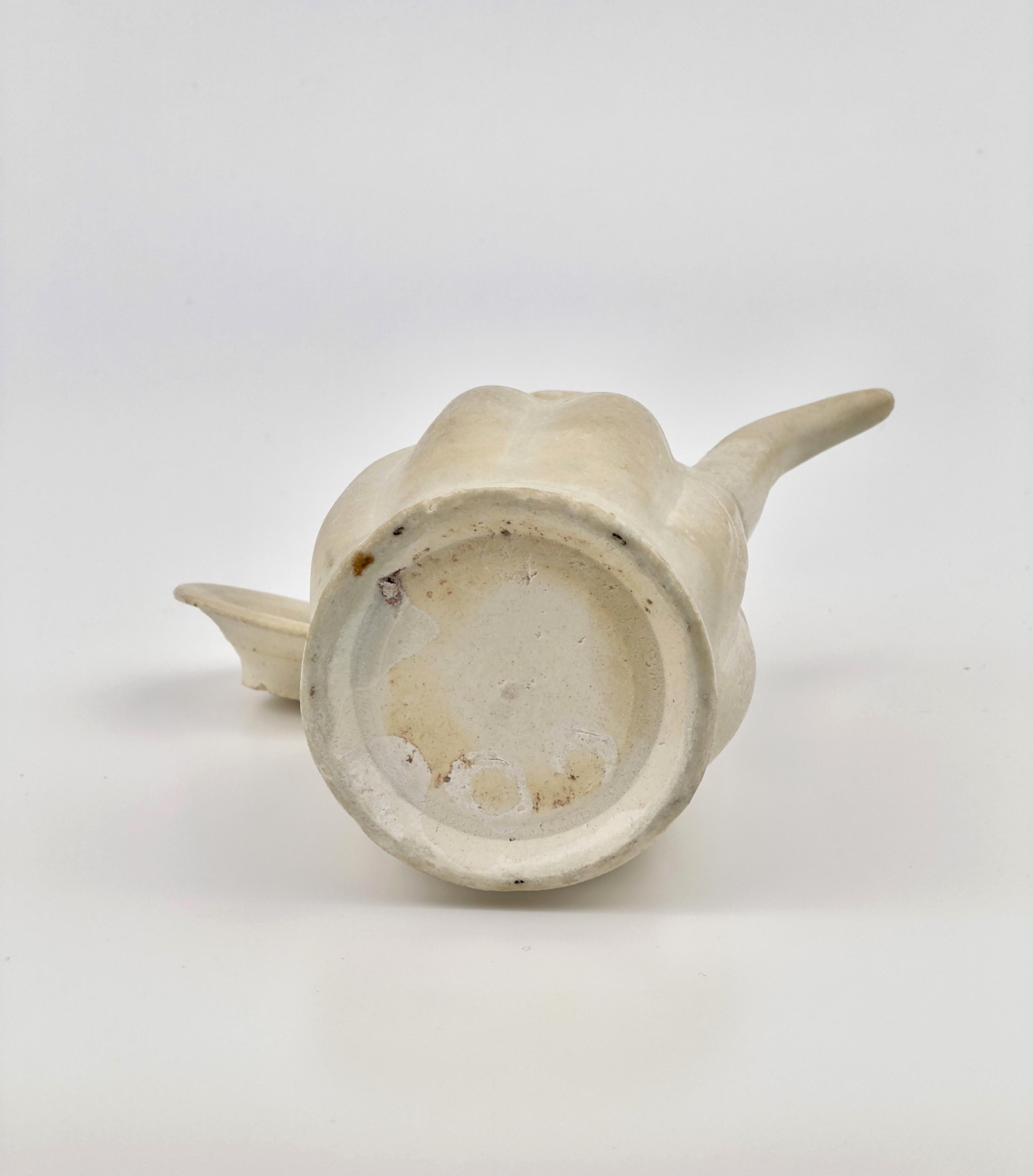 Ceramic Rare Cream Glazed Ewer and Cover, Song Dynasty (960~1279) For Sale
