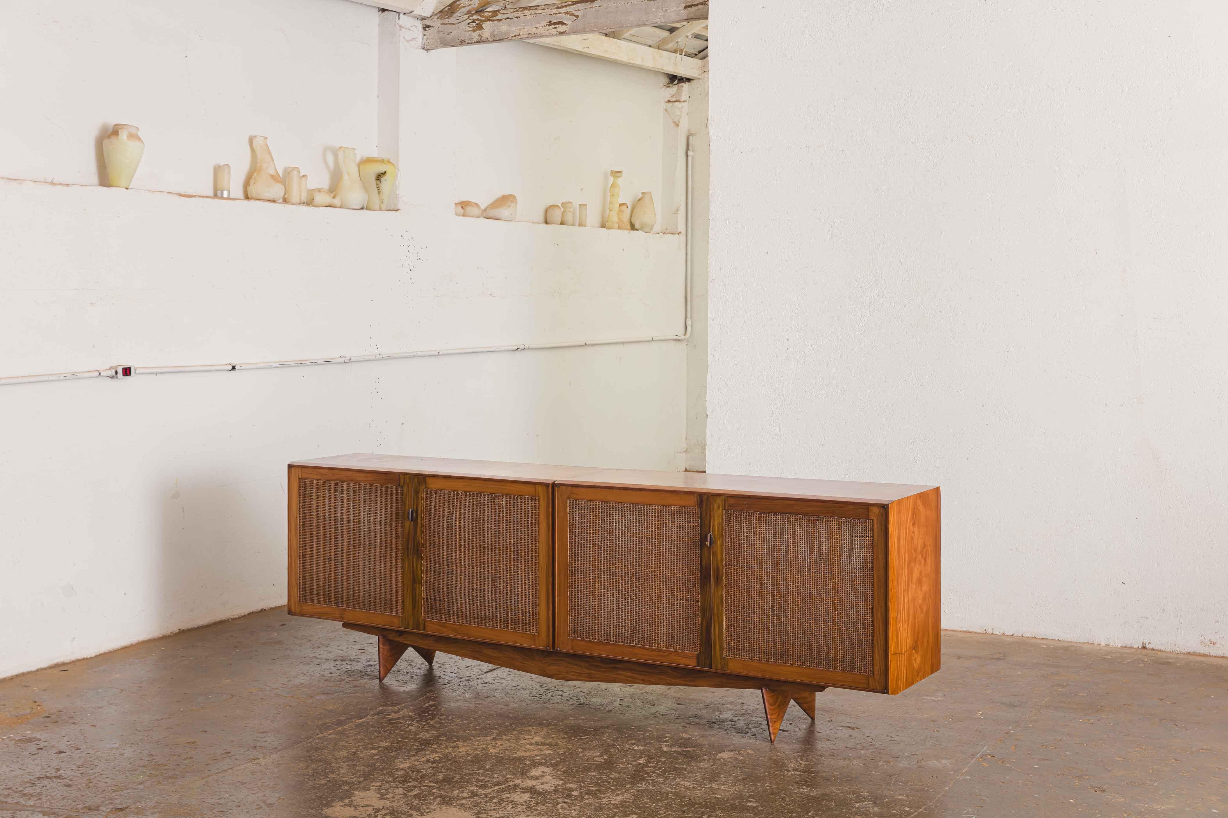 Mid-Century Modern Rare credenza by Martin Eisler For Sale