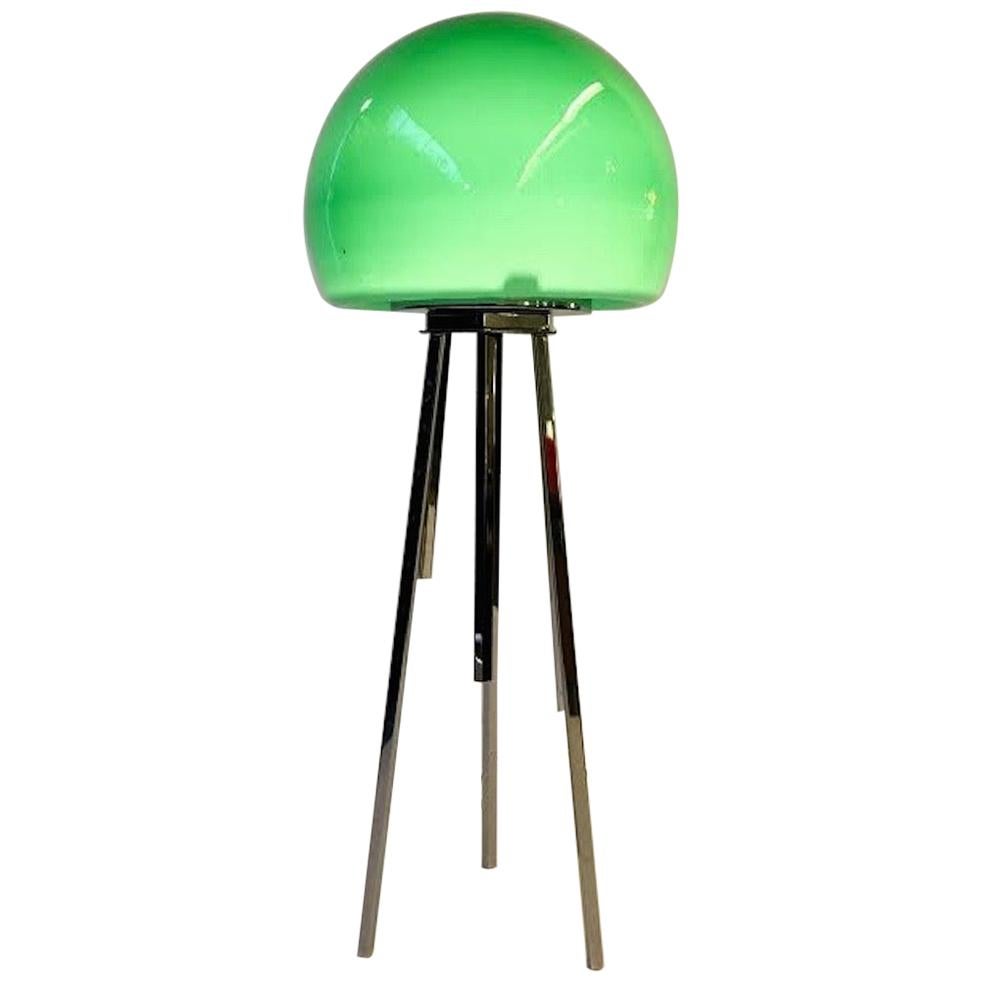 Green Glass Floor Lamp 35 For Sale on 1stDibs