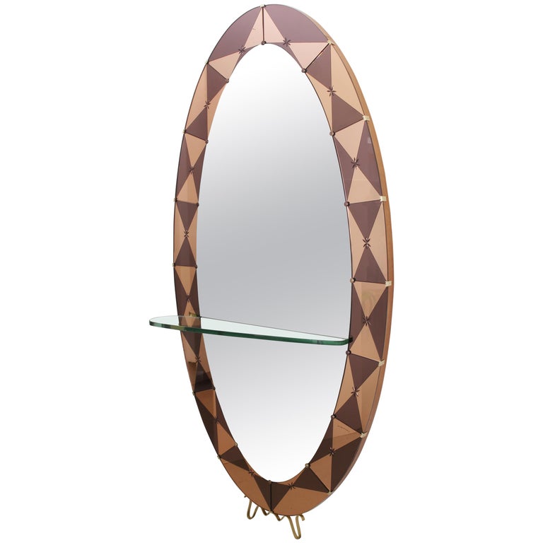 Cristal Arte mirror, 1960s, offered by Orange Furniture