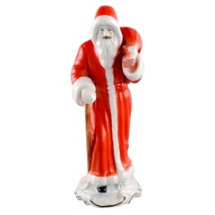 Vintage Rare Crown Regal Santa Claus in Hand-Painted Porcelain, Mid-20th Century