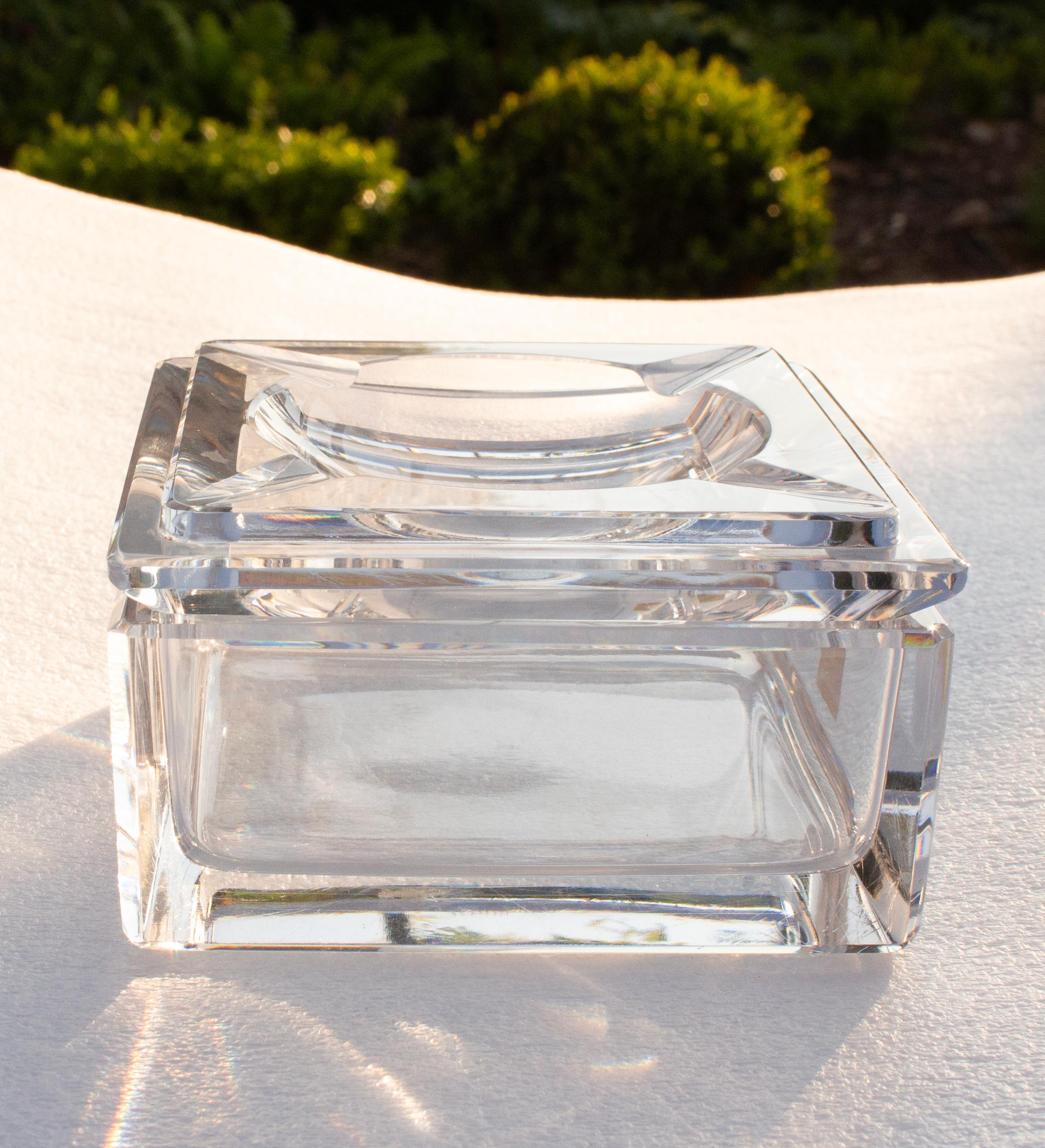 Rare Crystal Ashtray – Val Saint Lambert for Texaco, circa 1960s For Sale 3