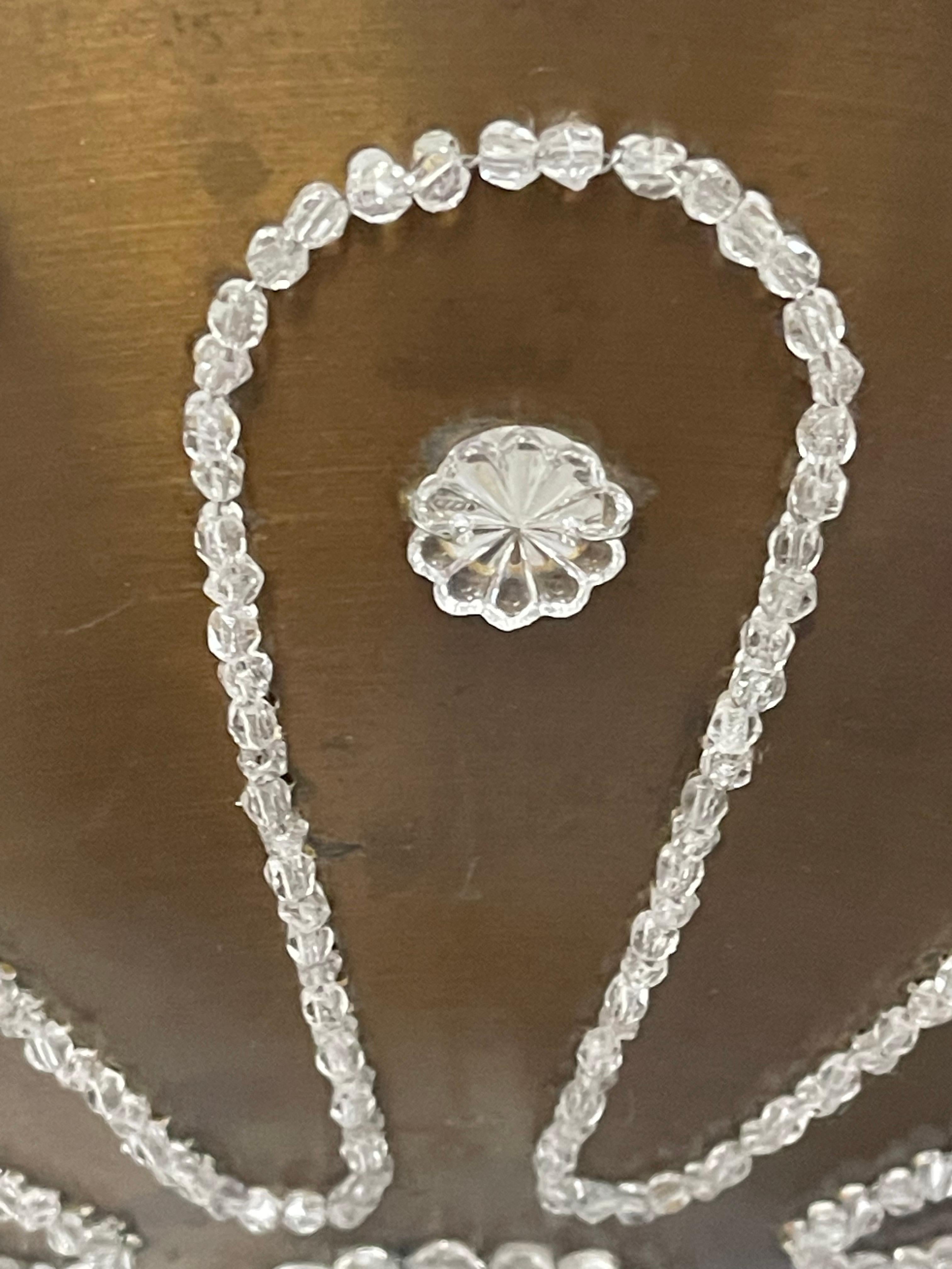 Rare Crystal Chandelier in the Style of Maison Baguès, France, 1950s 5