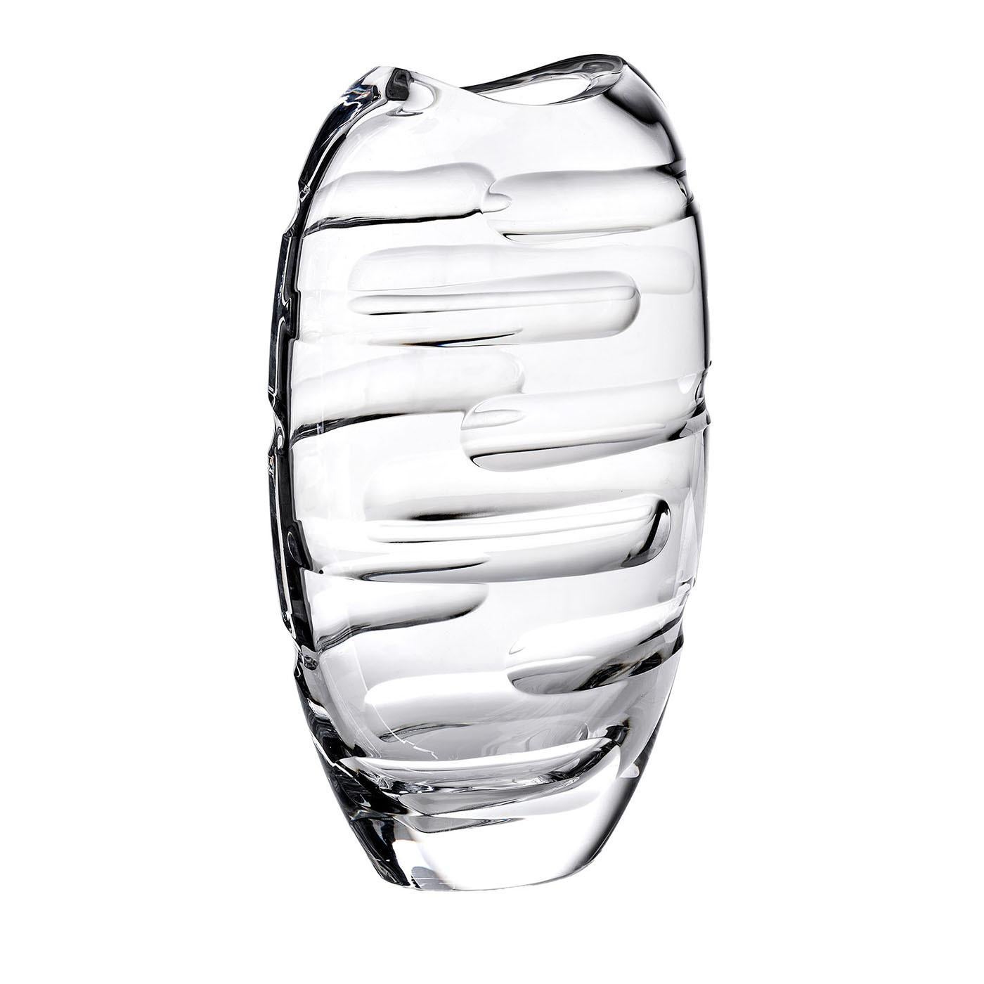Rare Crystal Vase by Mario Cioni & C For Sale 1