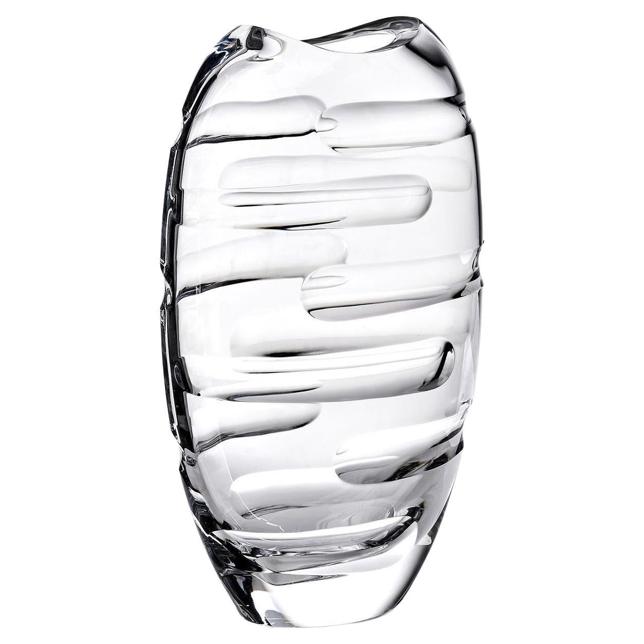 Rare Crystal Vase by Mario Cioni & C