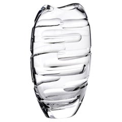Rare Crystal Vase by Mario Cioni & C