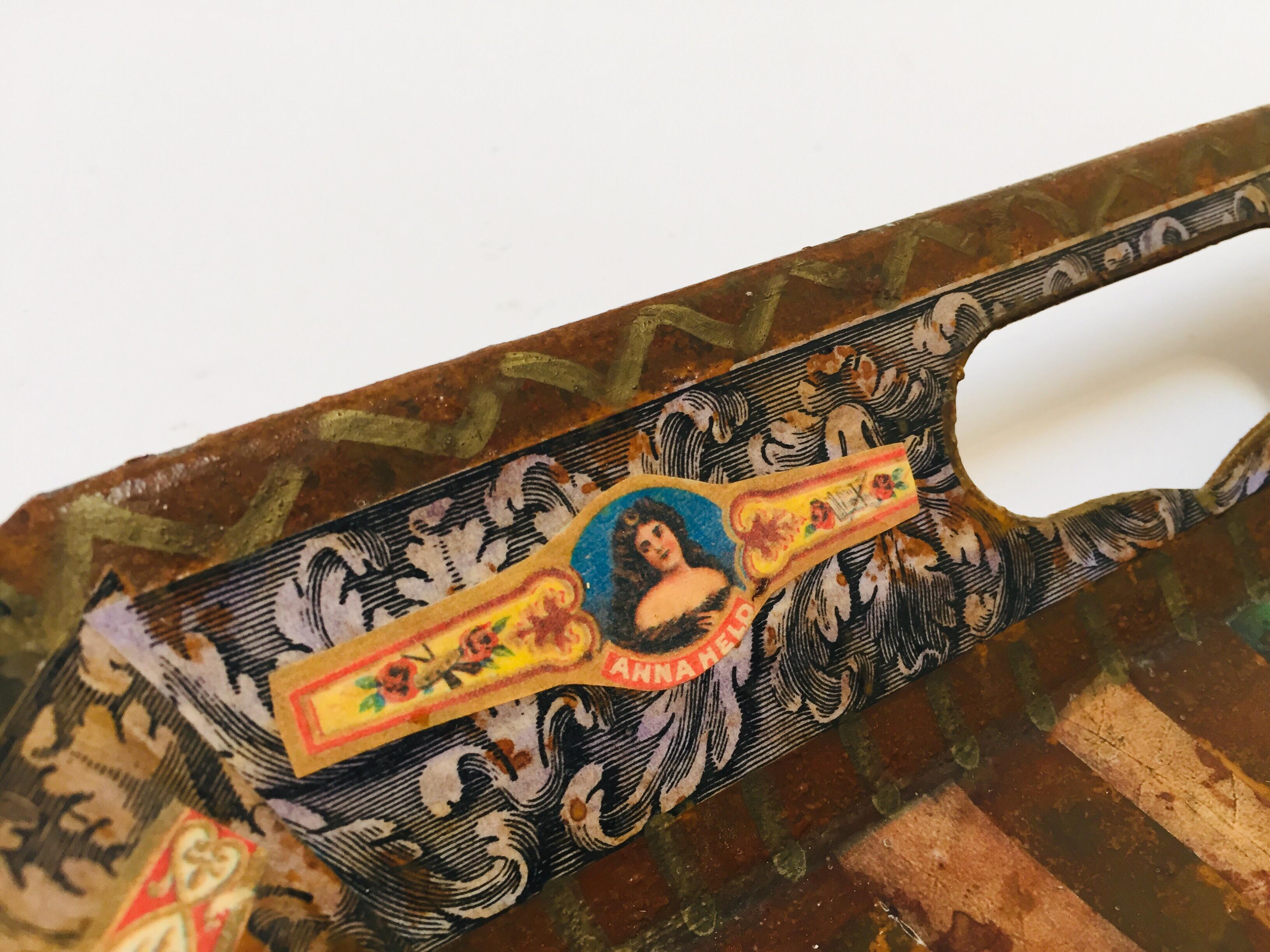 20th Century Rare Cuban Cigar Band Collection Tray by Holly Lueders for Frank McIntosh