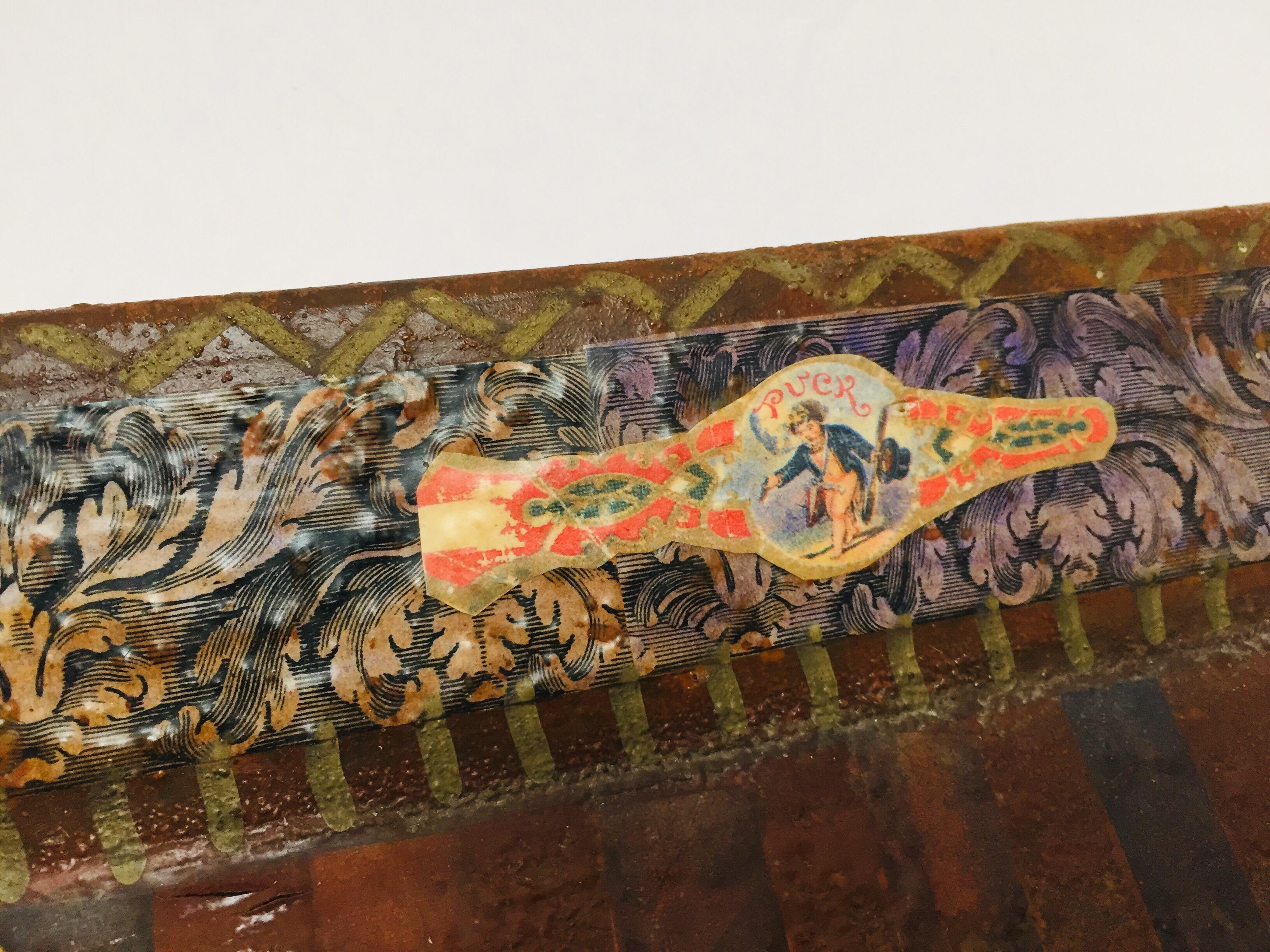 Rare Cuban Cigar Band Collection Tray by Holly Lueders for Frank McIntosh 1