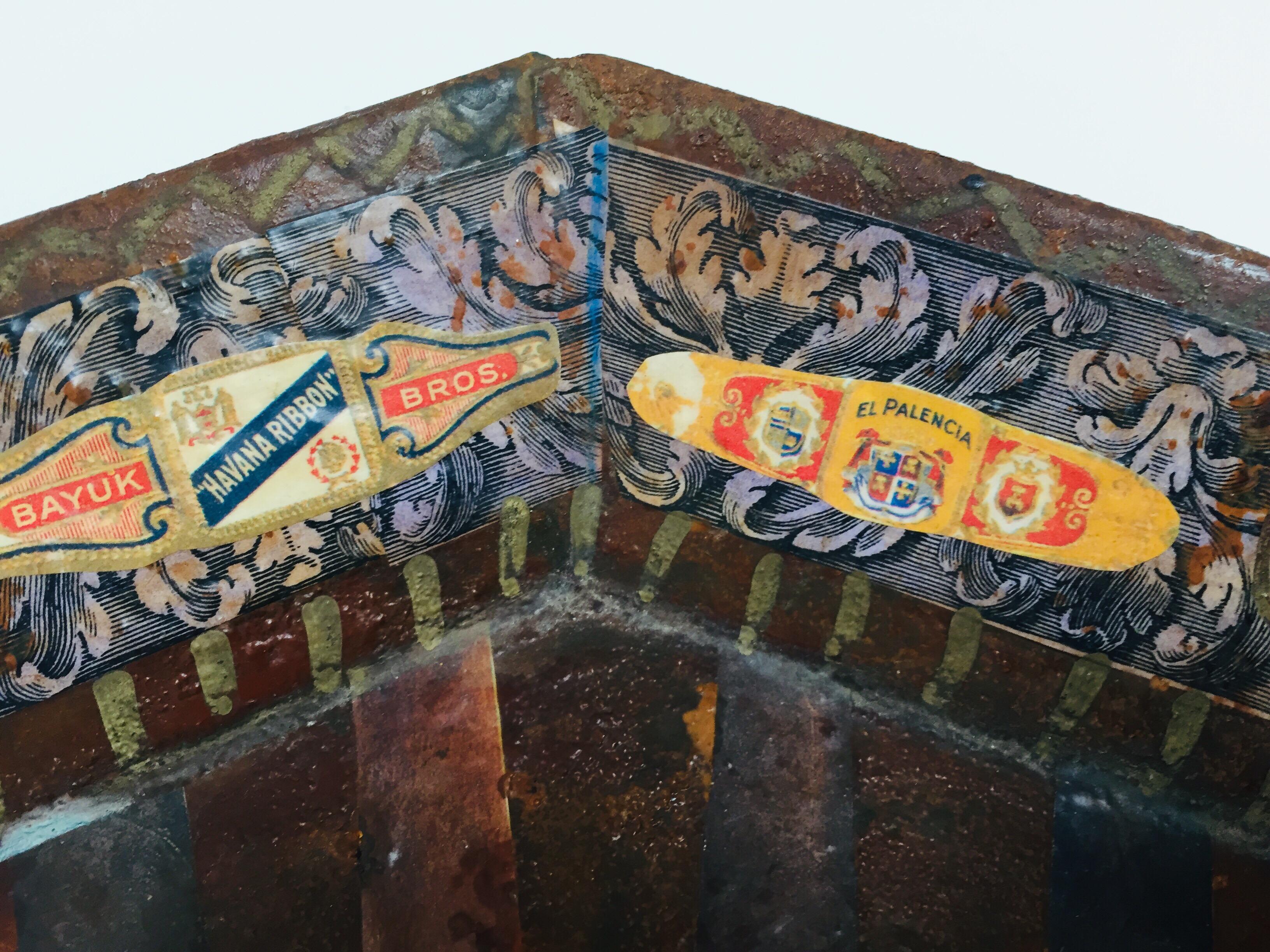 Rare Cuban Cigar Band Collection Tray by Holly Lueders for Frank McIntosh 2