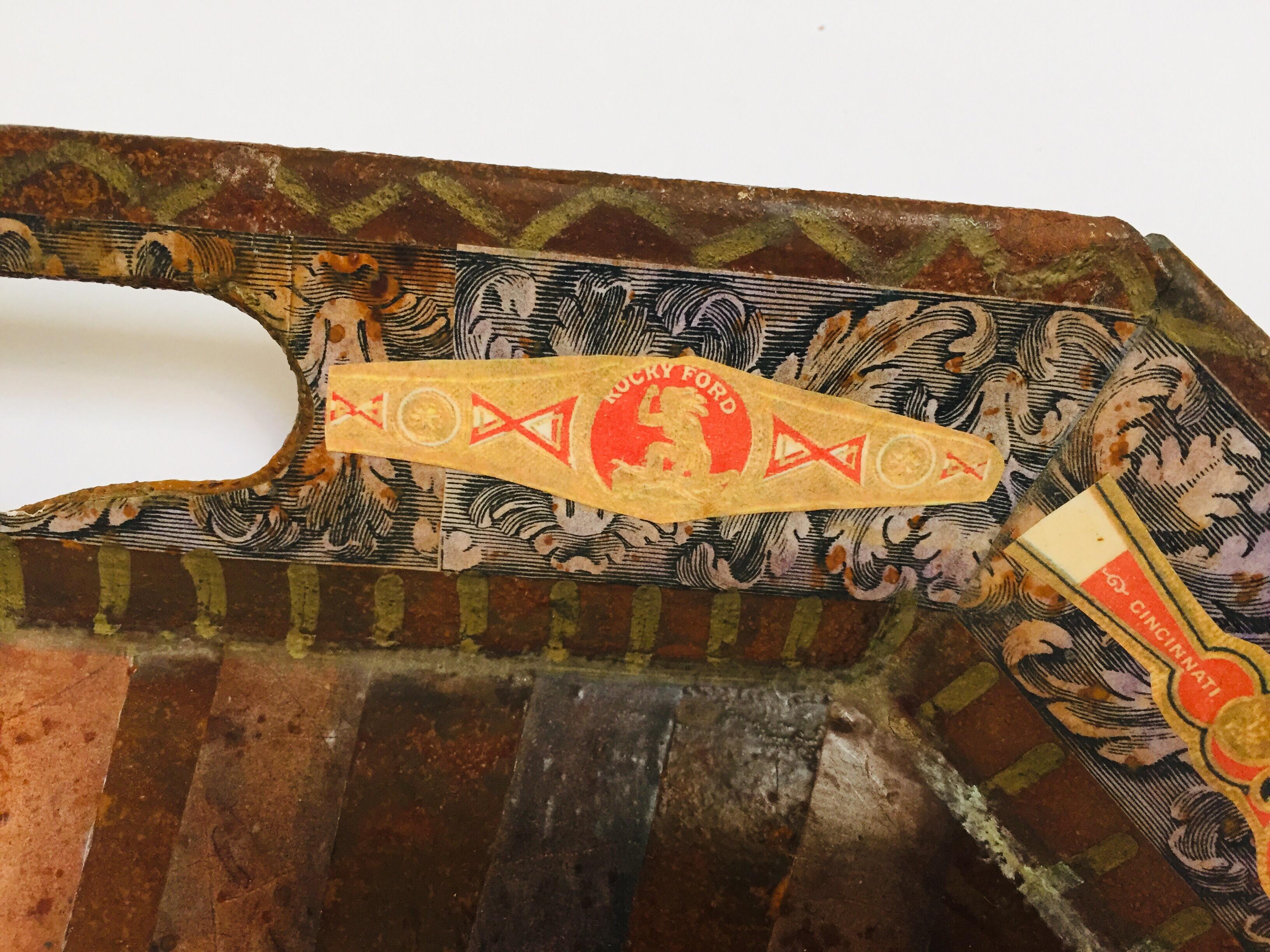 Rare Cuban Cigar Band Collection Tray by Holly Lueders for Frank McIntosh 3