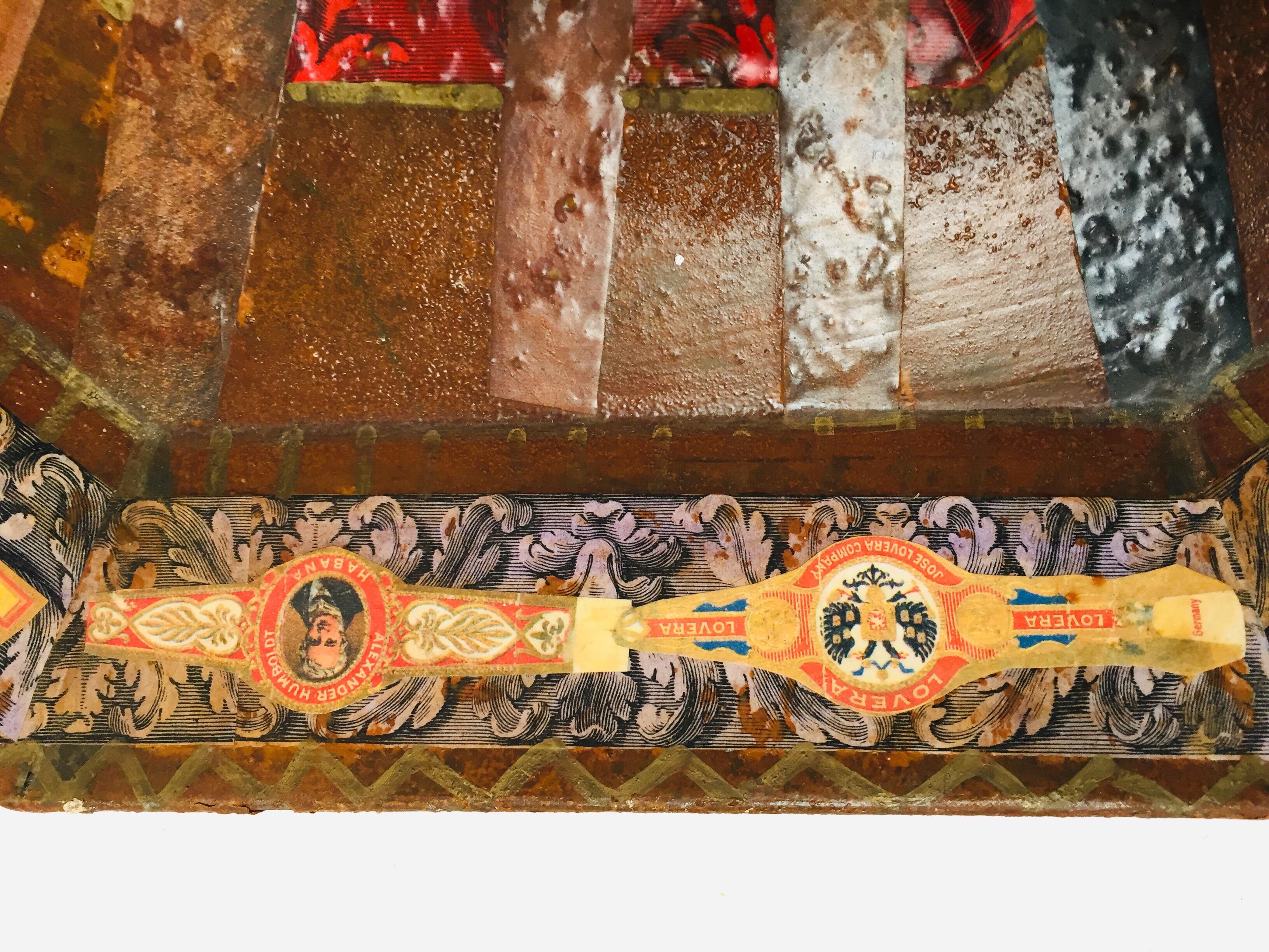Rare Cuban Cigar Band Collection Tray by Holly Lueders for Frank McIntosh 4