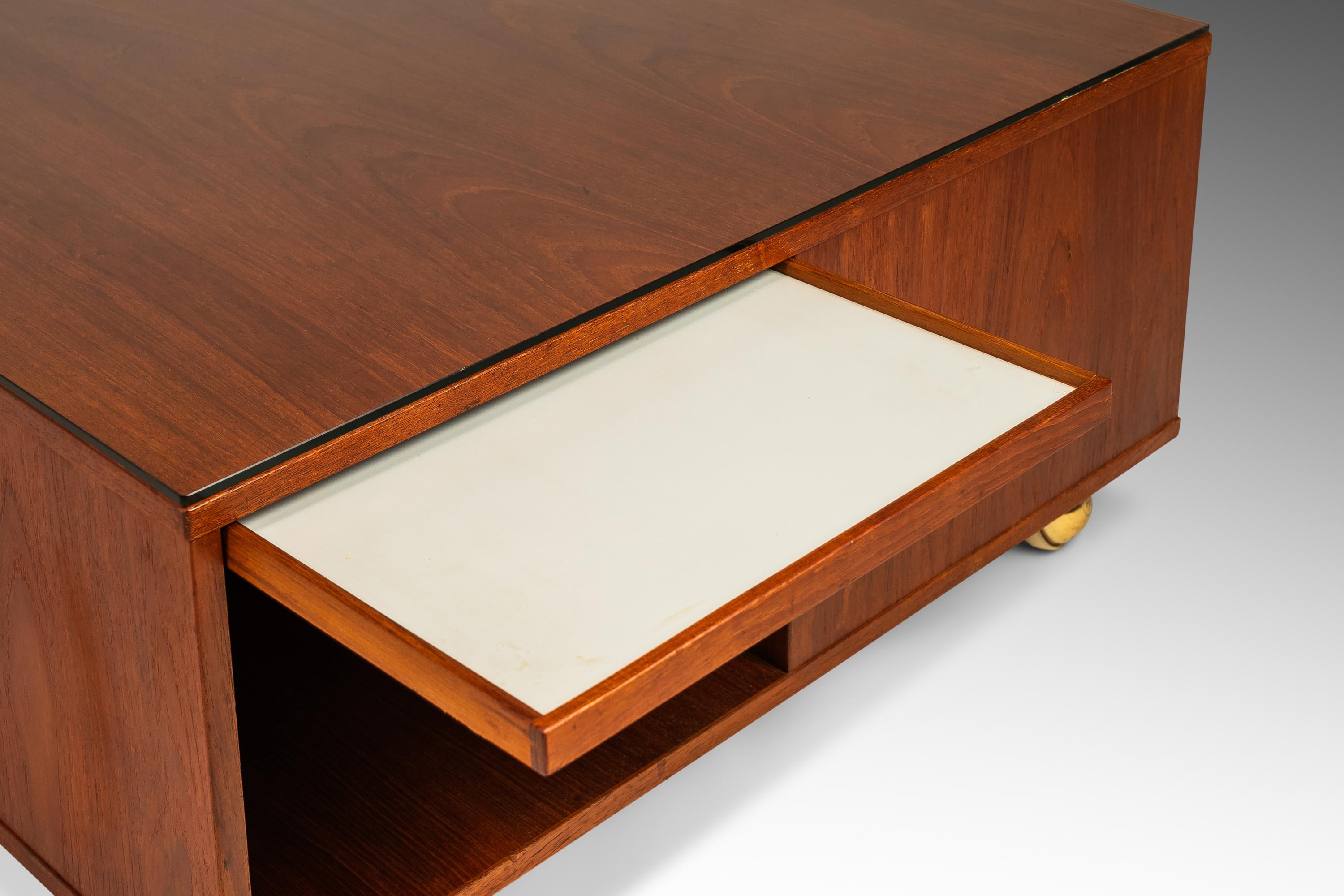 Rare Cube Coffee Table in Teak by Peter Løvig Nielsen  for Løvig, Denmark, 1960s 3
