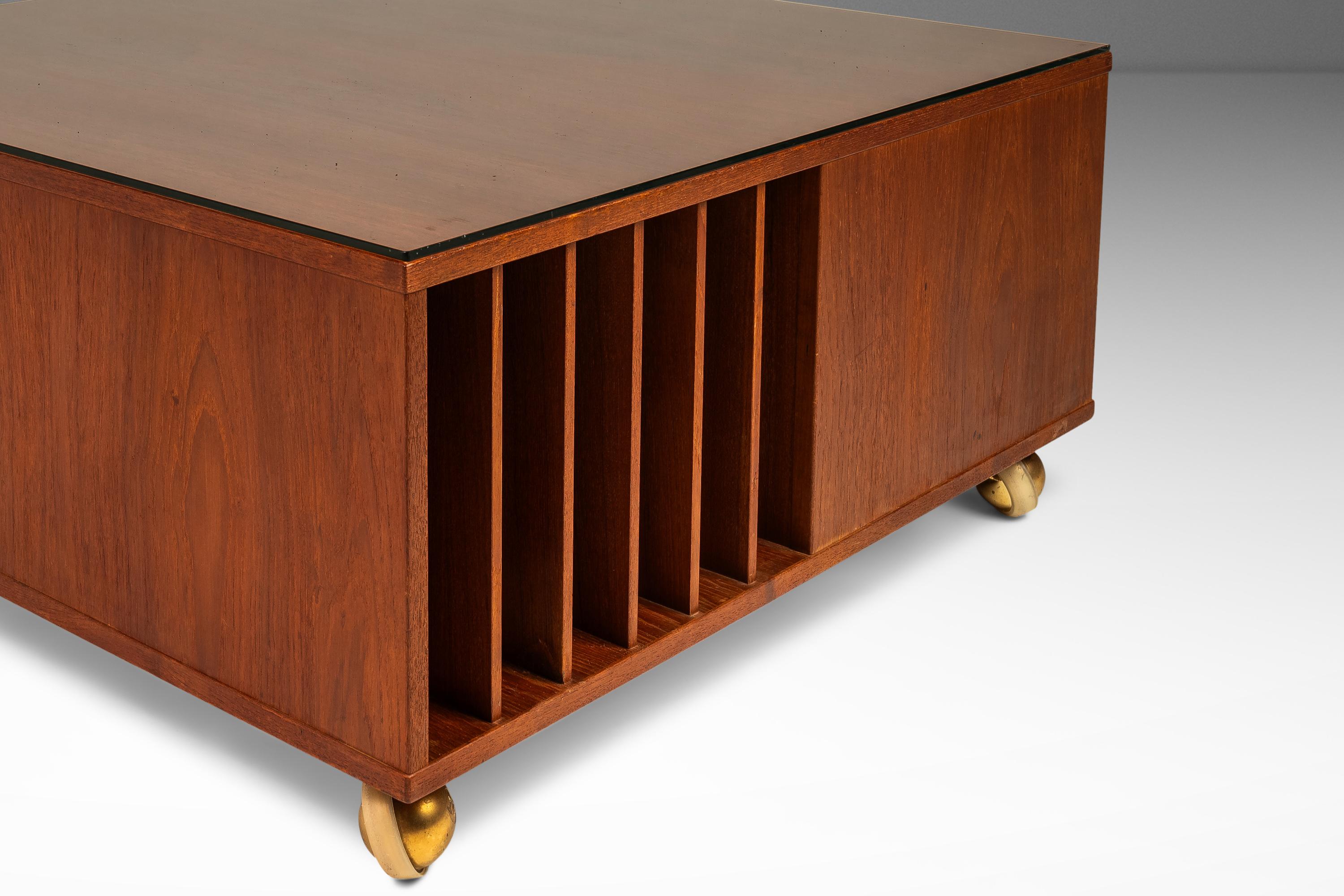 Rare Cube Coffee Table in Teak by Peter Løvig Nielsen  for Løvig, Denmark, 1960s 6