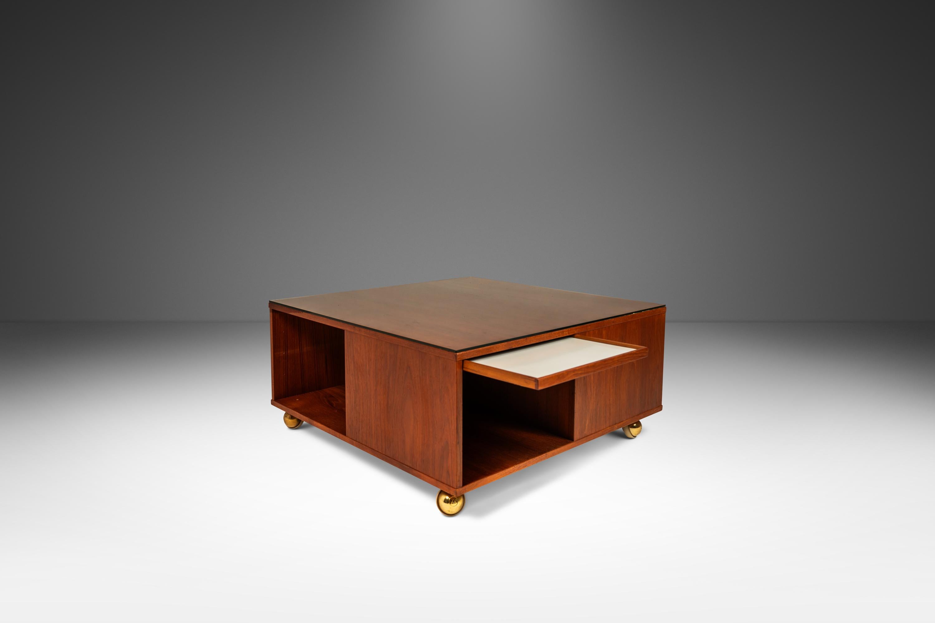 Danish Rare Cube Coffee Table in Teak by Peter Løvig Nielsen  for Løvig, Denmark, 1960s