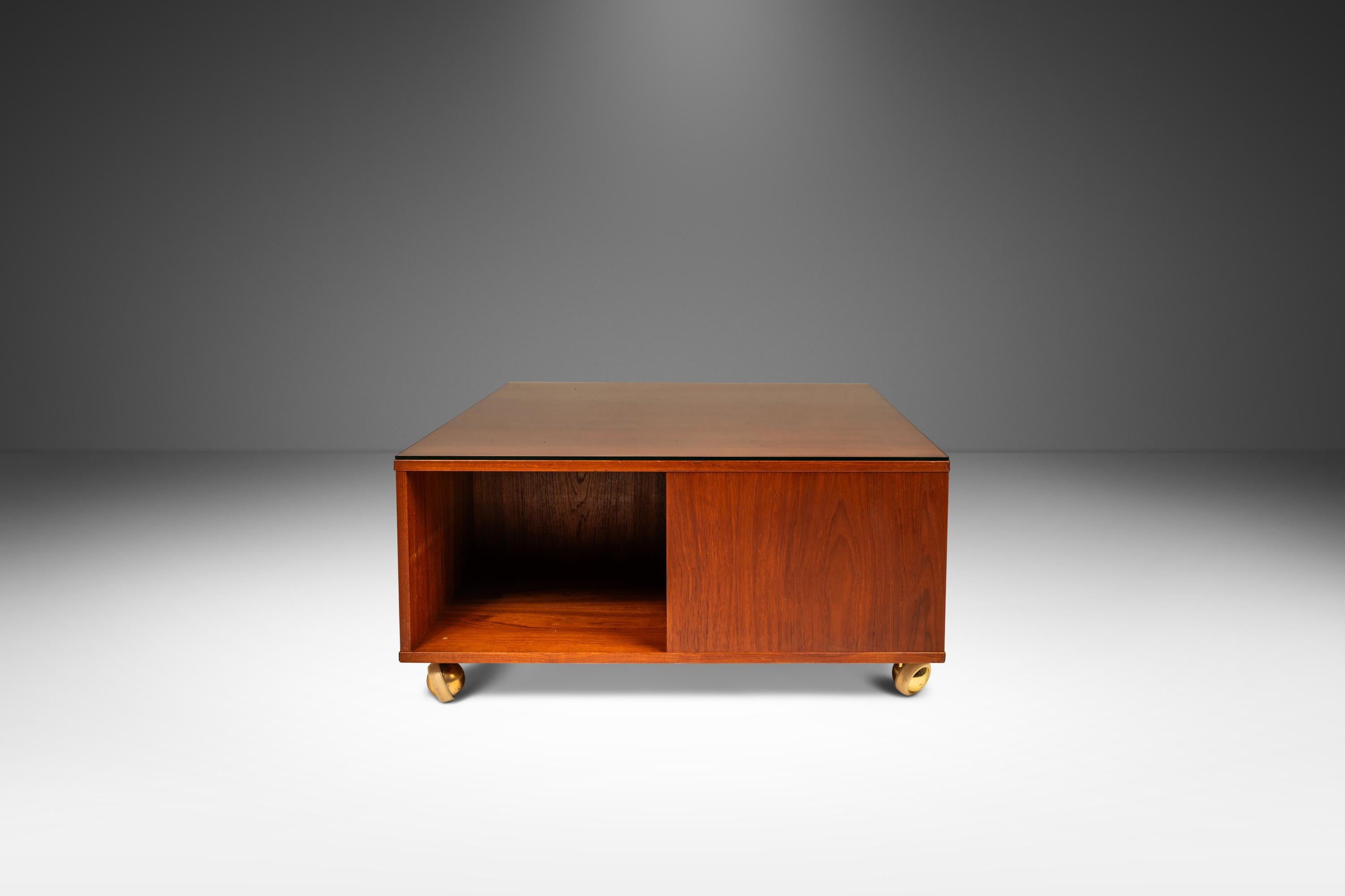 Mid-20th Century Rare Cube Coffee Table in Teak by Peter Løvig Nielsen  for Løvig, Denmark, 1960s