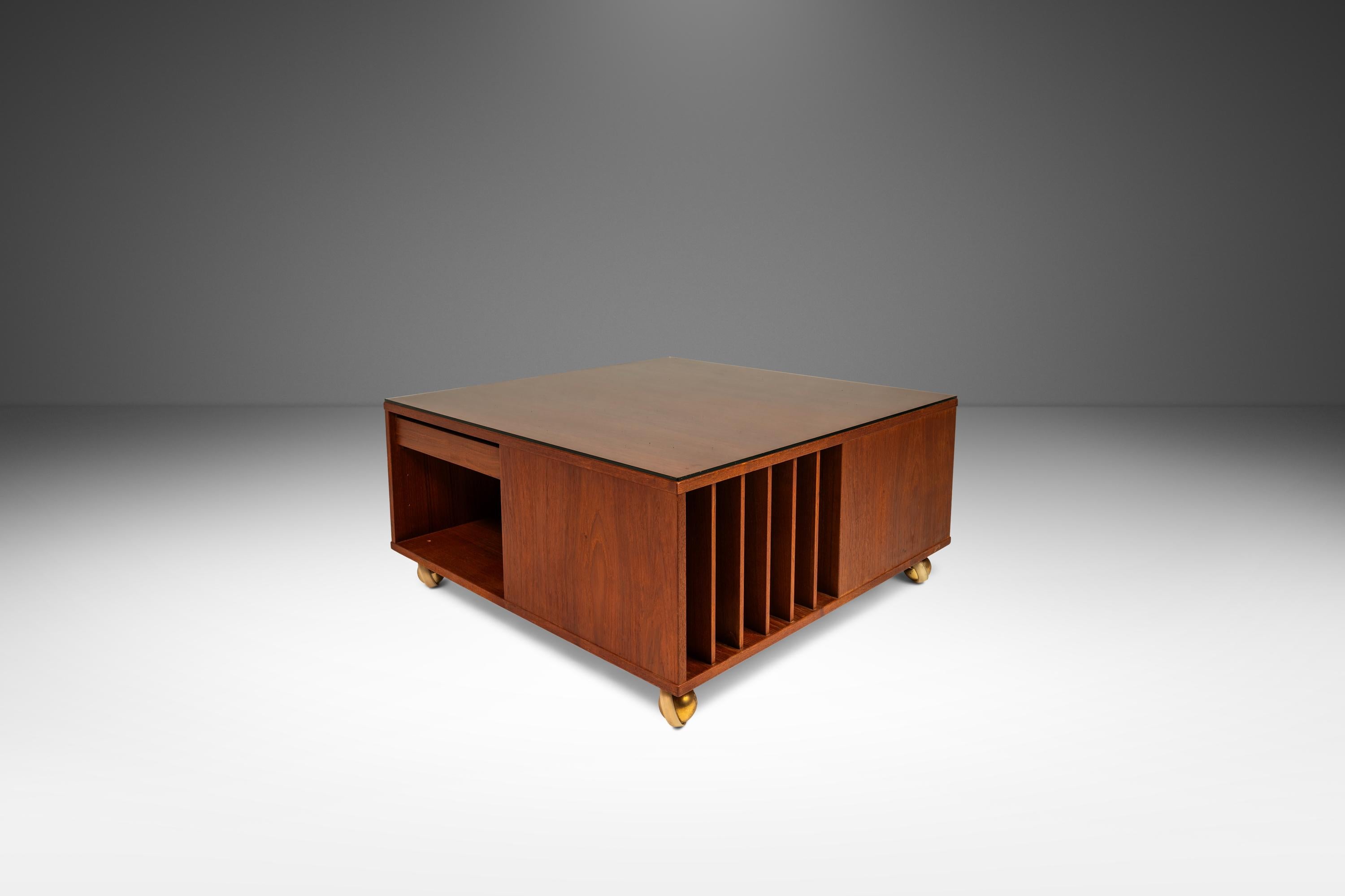 Rare Cube Coffee Table in Teak by Peter Løvig Nielsen  for Løvig, Denmark, 1960s 1