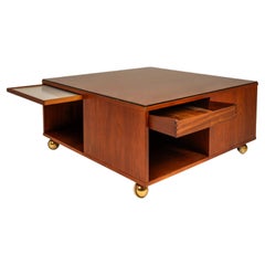 Rare Cube Coffee Table in Teak by Peter Løvig Nielsen  for Løvig, Denmark, 1960s