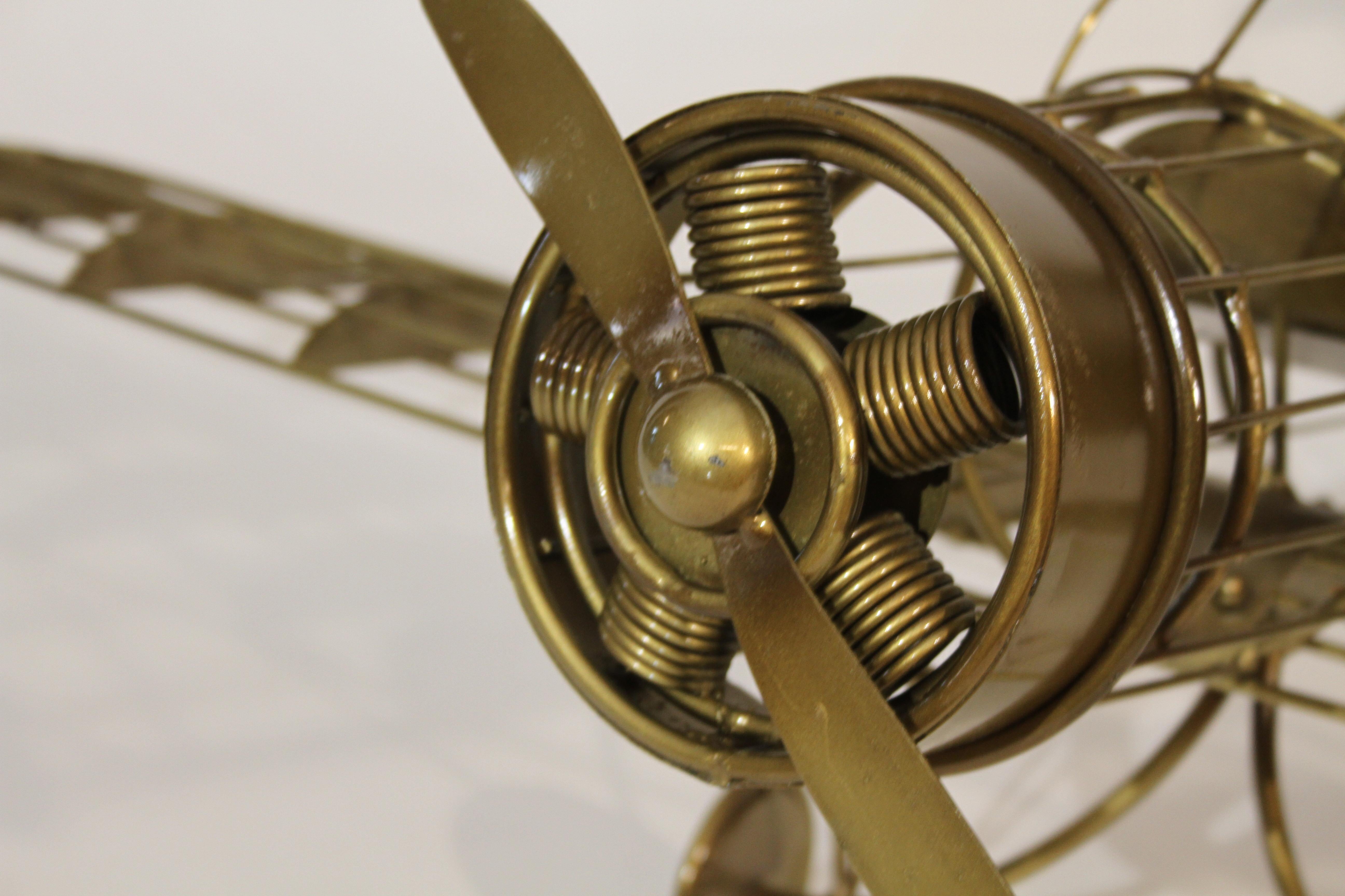 Rare Curtis Jeré Airplane Wall Sculpture, circa 1987 6
