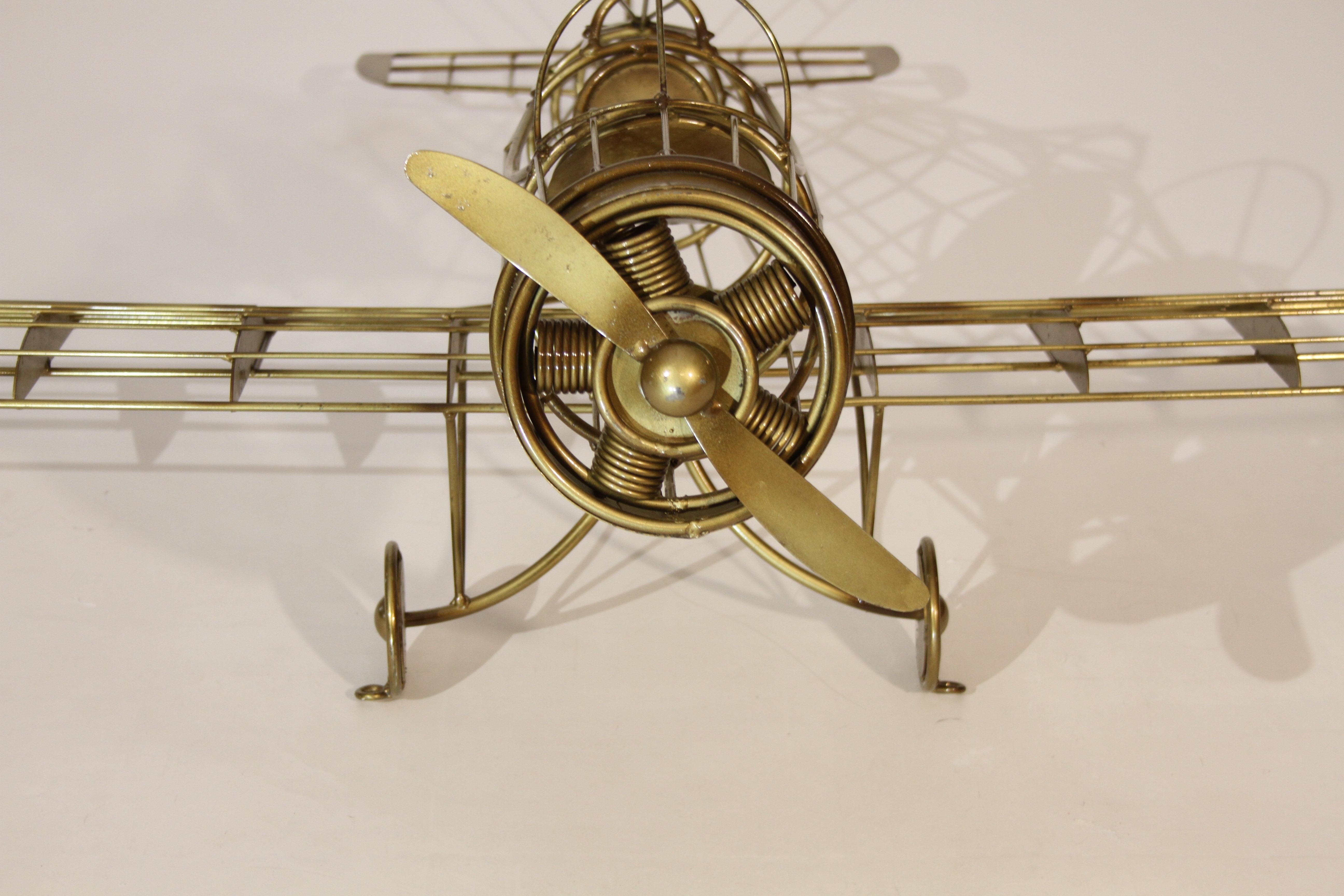Rare Curtis Jeré Airplane Wall Sculpture, circa 1987 8