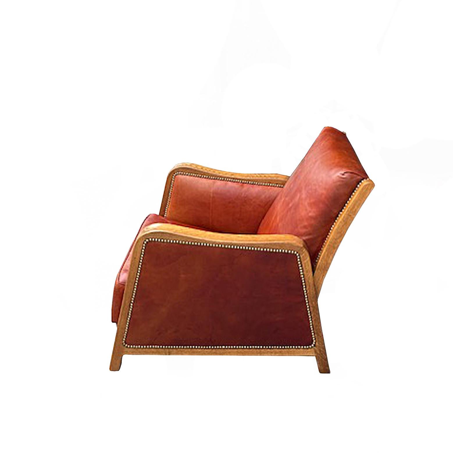 Rare Custom Chair by Frits Henningsen 1930's In Good Condition For Sale In Hudson, NY