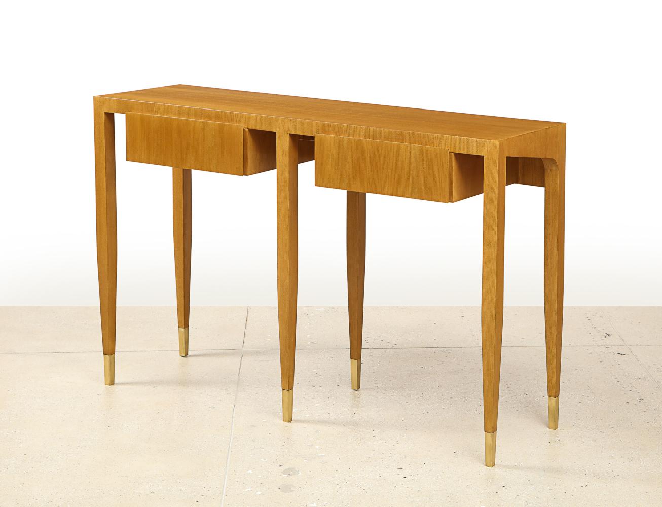 Hand-Crafted Rare Custom Console by Gio Ponti For Sale