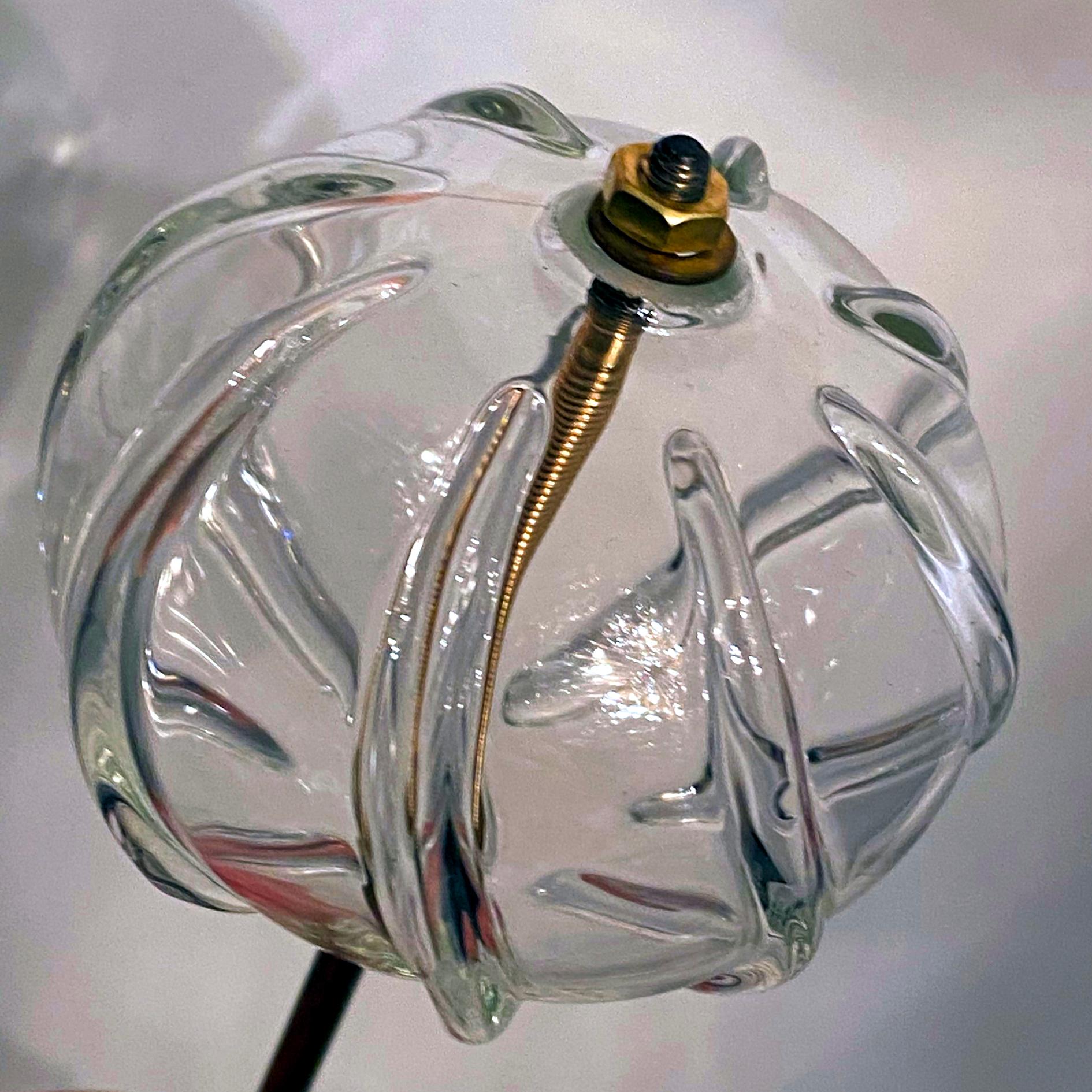 Rare Custom East German Pendant Lights by VEB Kristalleuchte, Germany, 1960s For Sale 8